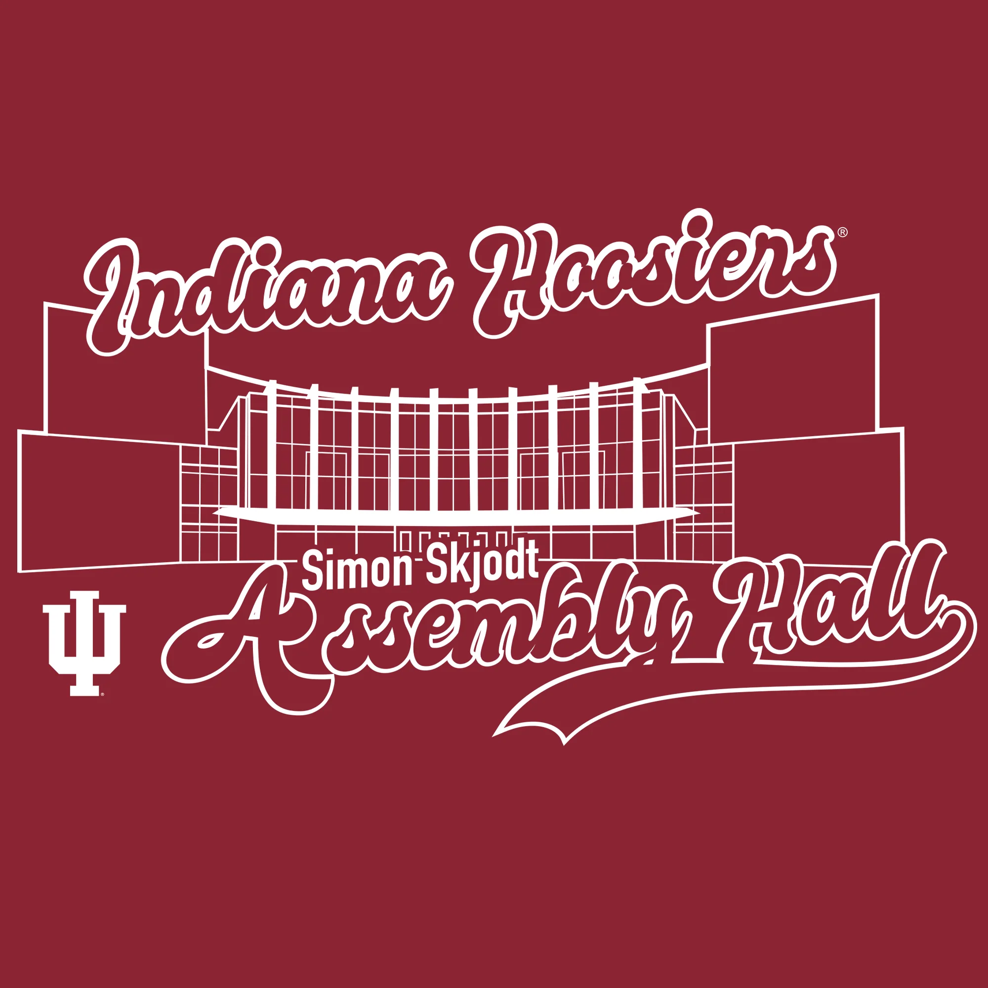 Indiana Hoosiers Simon Skjodt Assembly Hall T-Shirt - Cardinal - Image 2