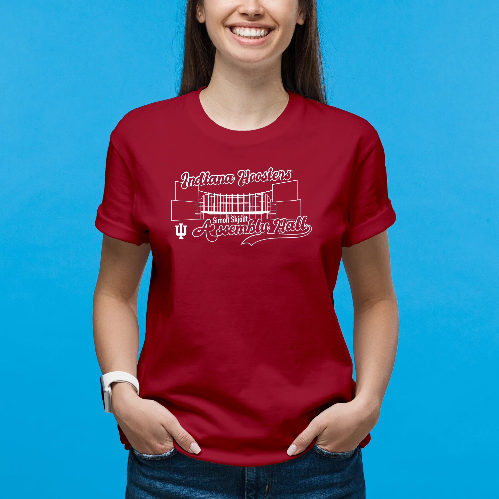 Indiana Hoosiers Simon Skjodt Assembly Hall T-Shirt - Cardinal - Image 4