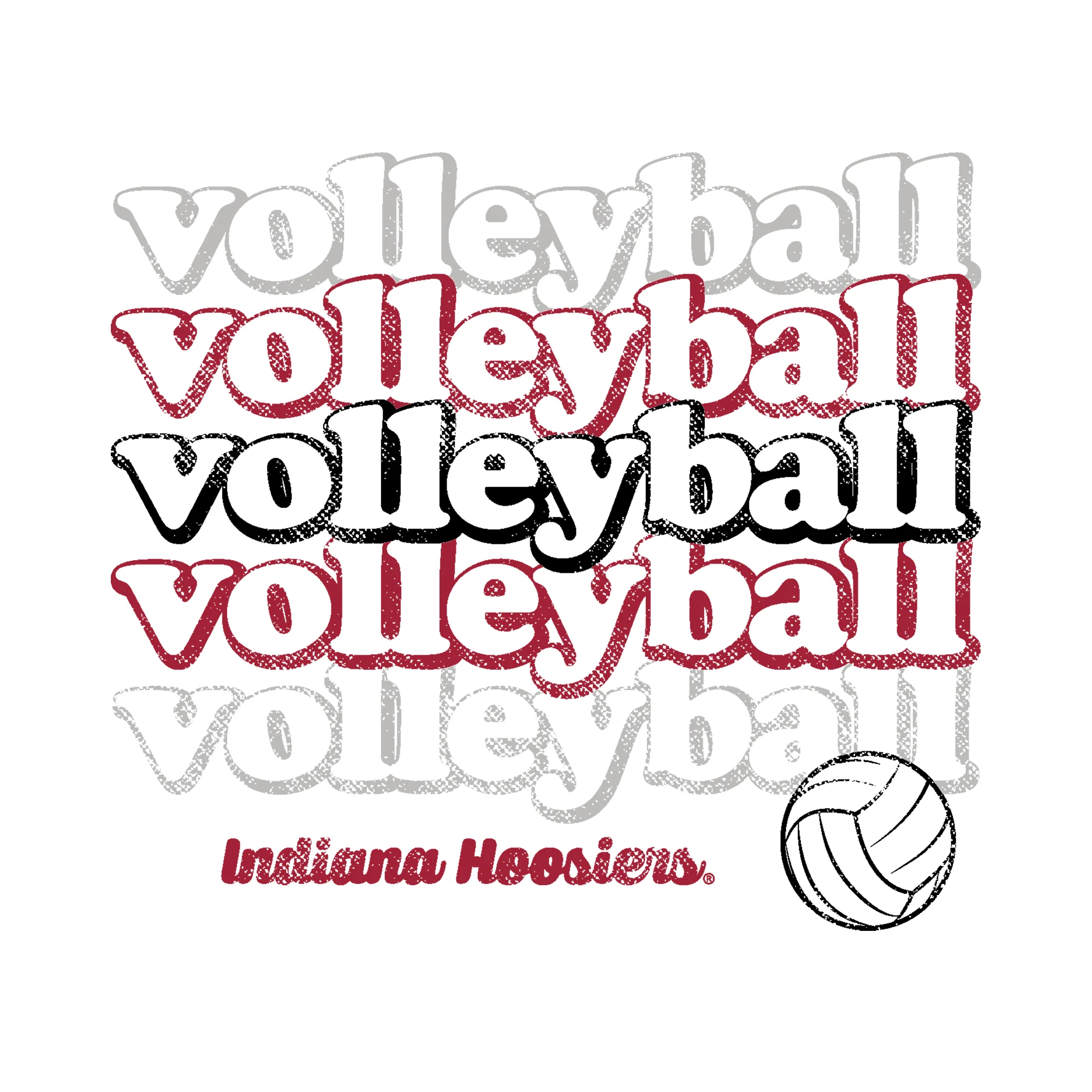 Indiana Hoosiers Volleyball Repeat Tank Top - White - Image 2