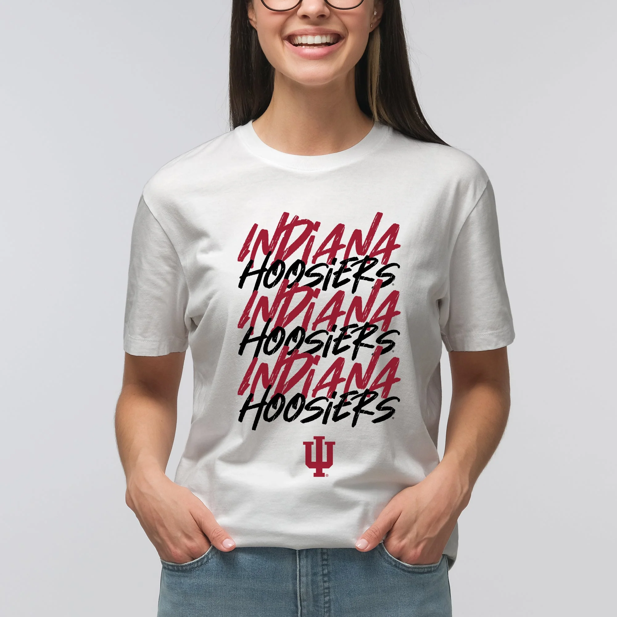 Indiana Marker Repeat T-Shirt - White - Image 4