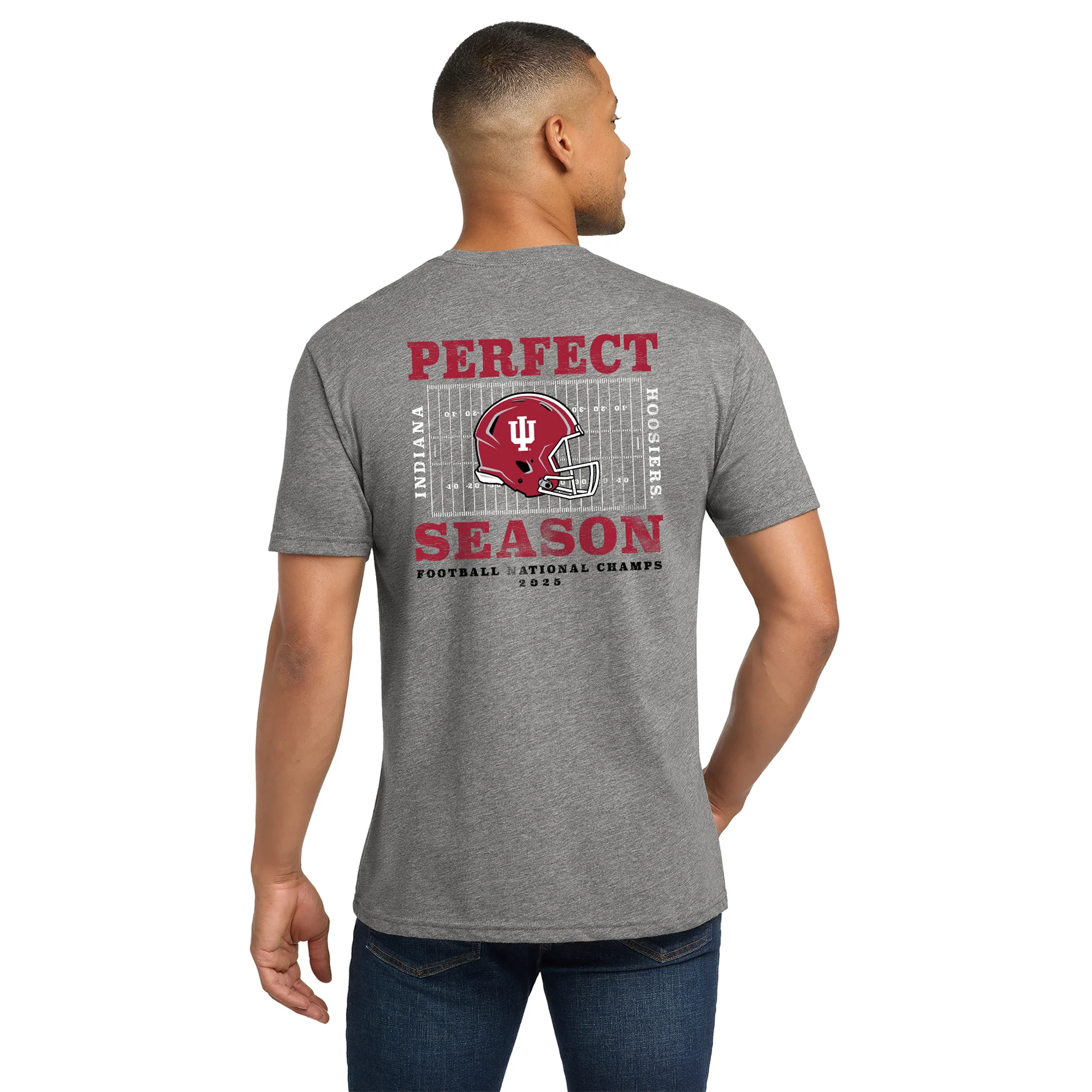 Indiana Perfect Season National Champions 2025 NLA Triblend T-Shirt - Premium Heather - Image 5