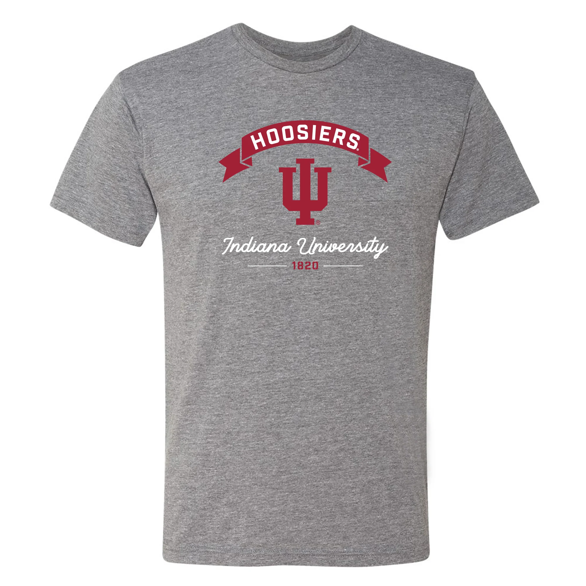 Indiana Ribbon Arc NLA Triblend T-Shirt - Premium Heather