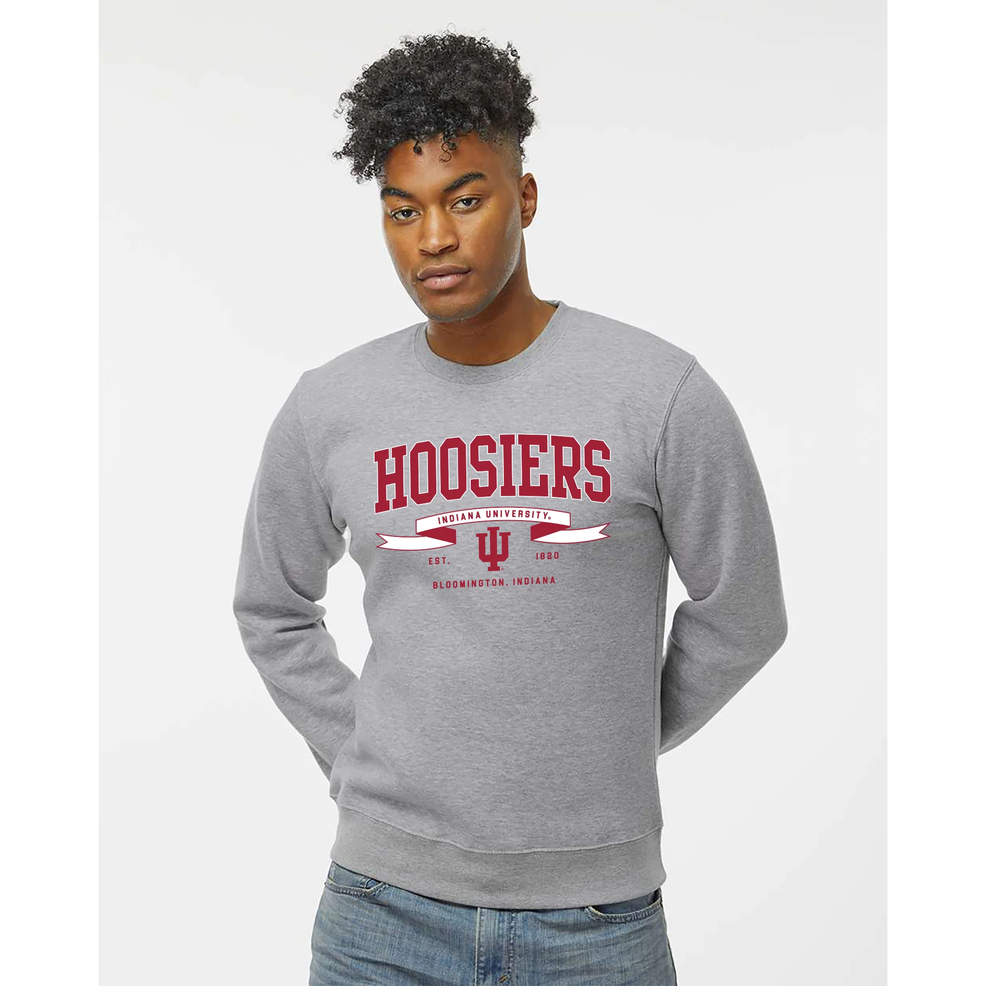 Indiana Ribbon Flight JA BTB Crewneck - Oxford - Image 3