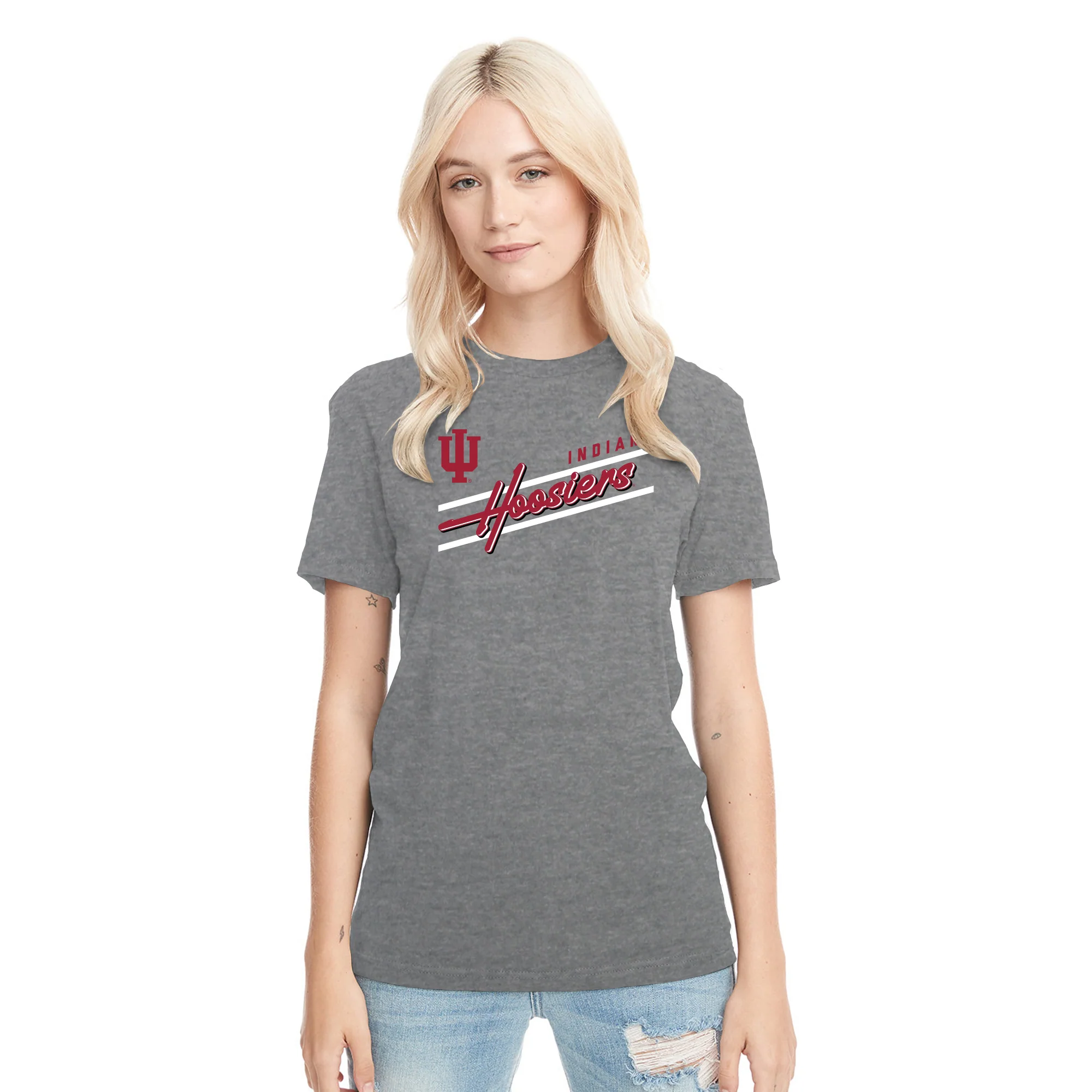 Indiana Rise Above NLA Triblend T-Shirt - Premium Heather - Image 4