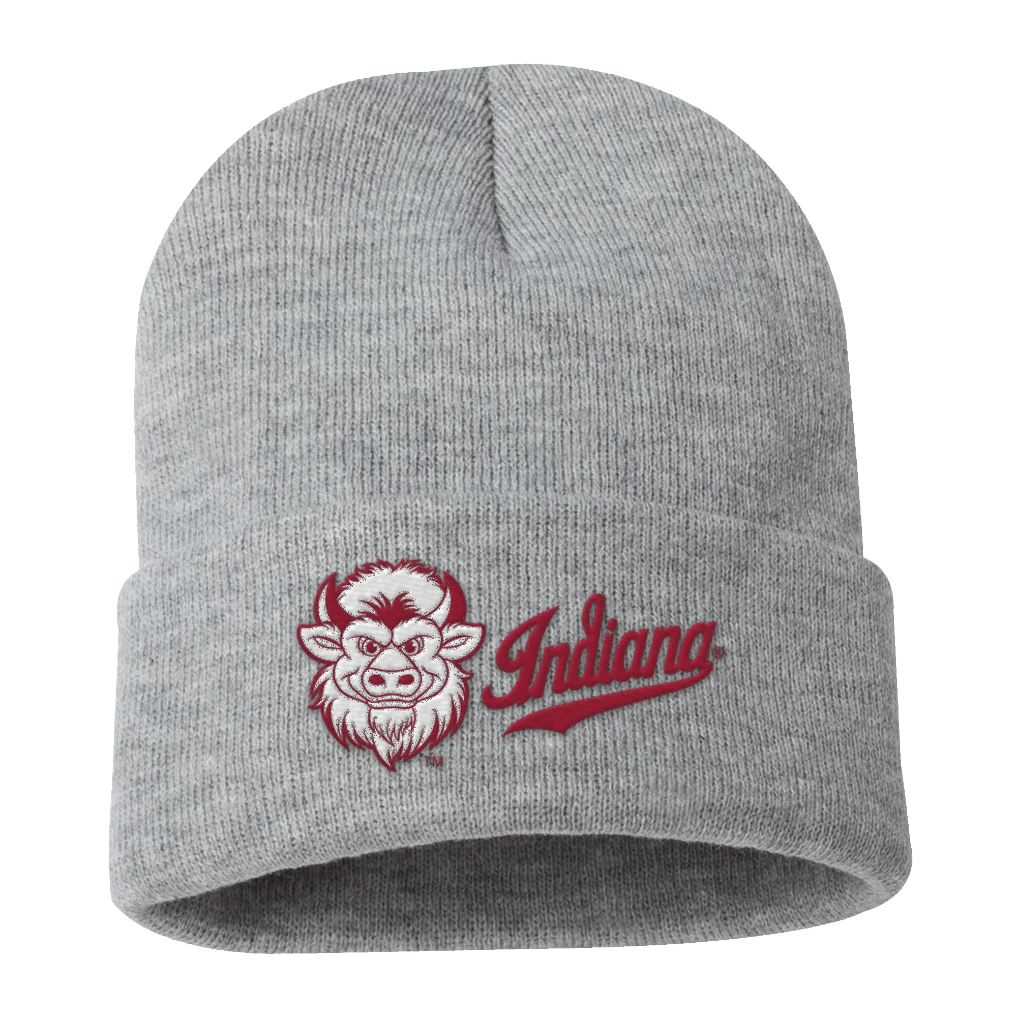 Indiana Secondary Logo Bison Cuffed Beanie - Image 2