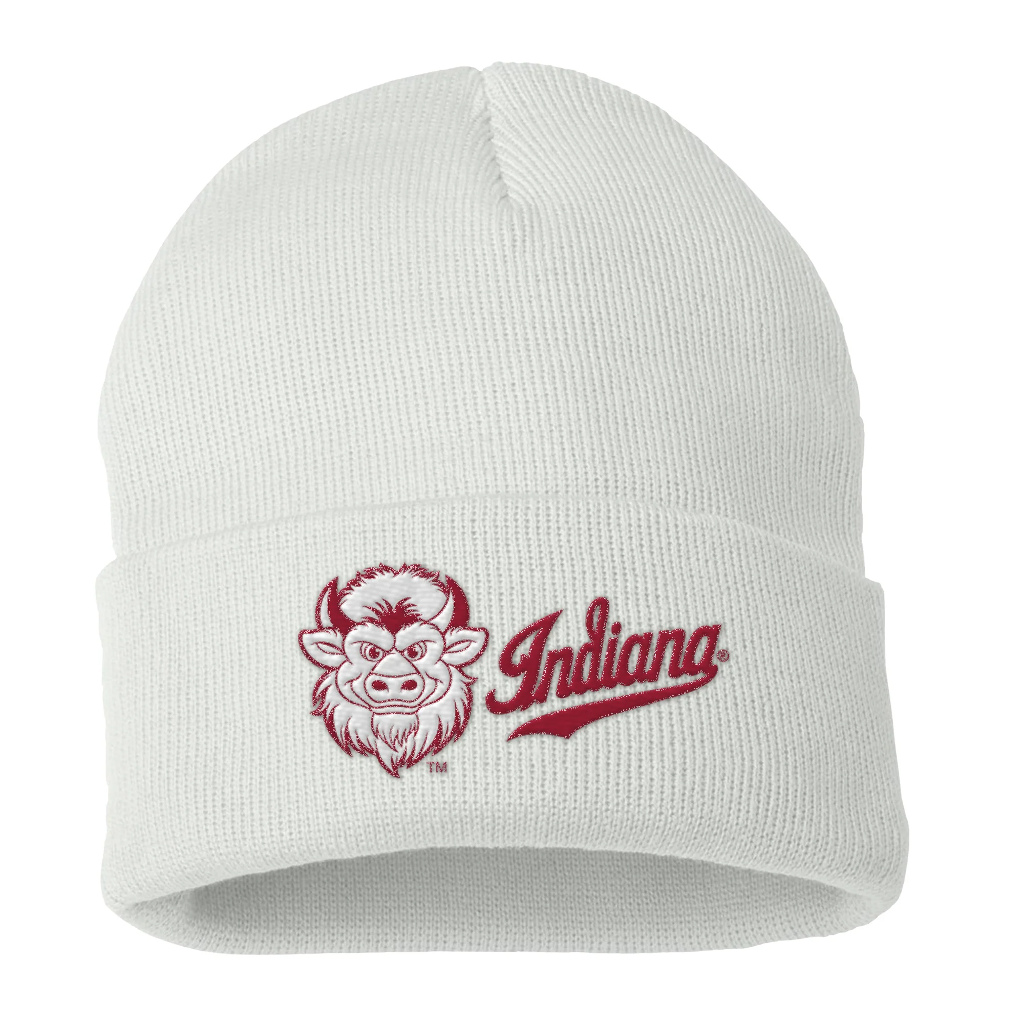 Indiana Secondary Logo Bison Cuffed Beanie - Image 3