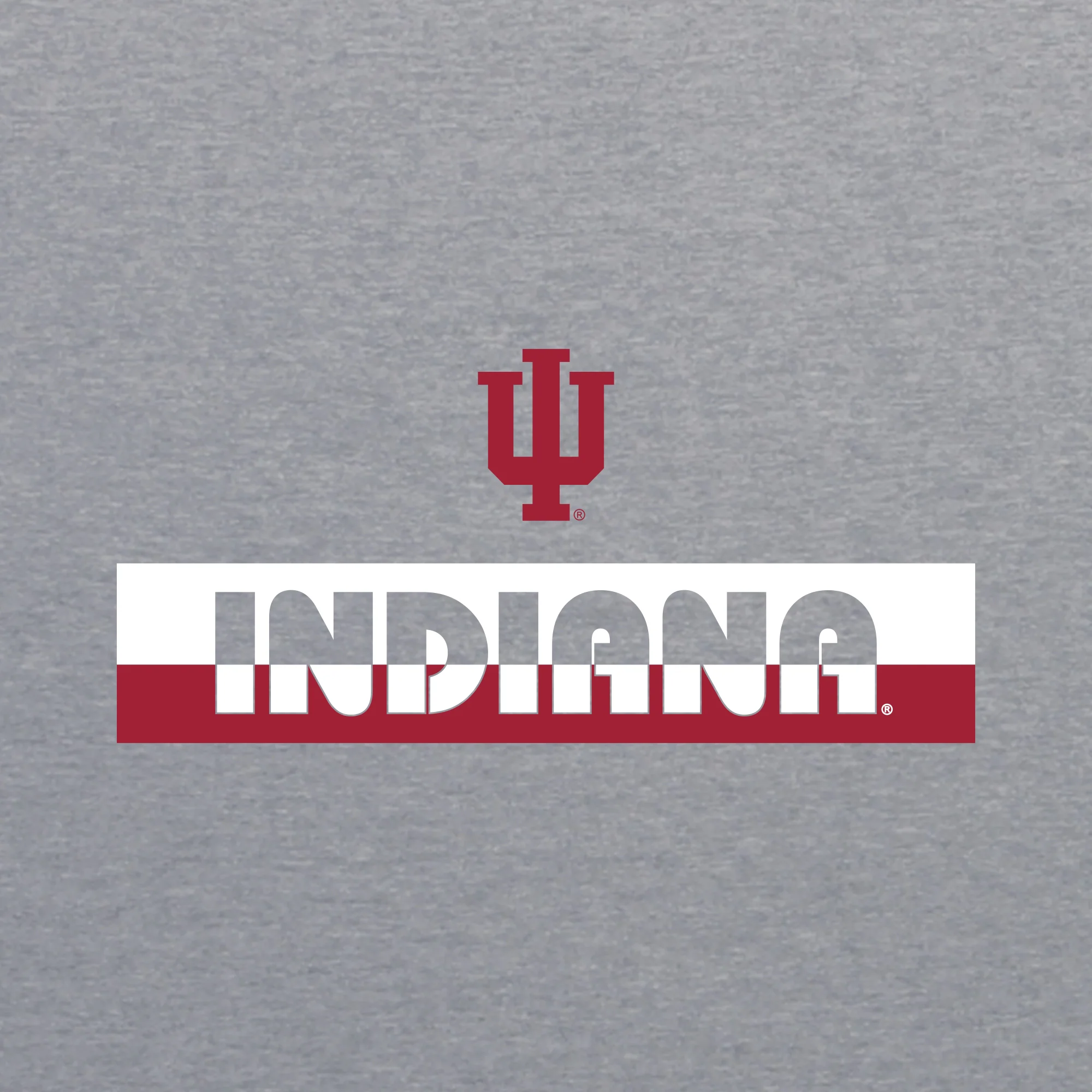 Indiana Split Bar NLA T-Shirt - Heather Grey - Image 2