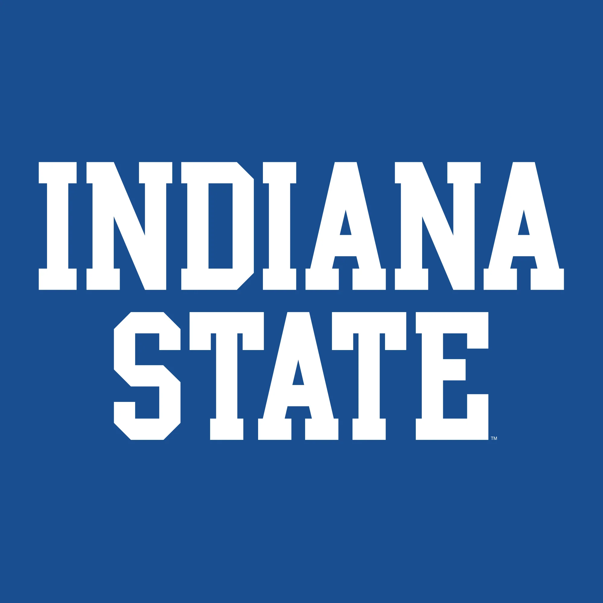 Indiana State University Sycamores Basic Block Long Sleeve T Shirt - Royal - Image 2