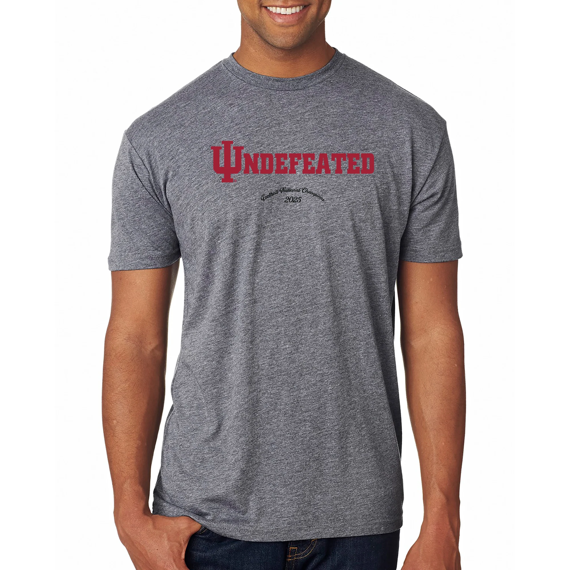 Indiana Trident Undefeated National Champions 2025 NLA Triblend T-Shirt - Premium Heather - Image 3
