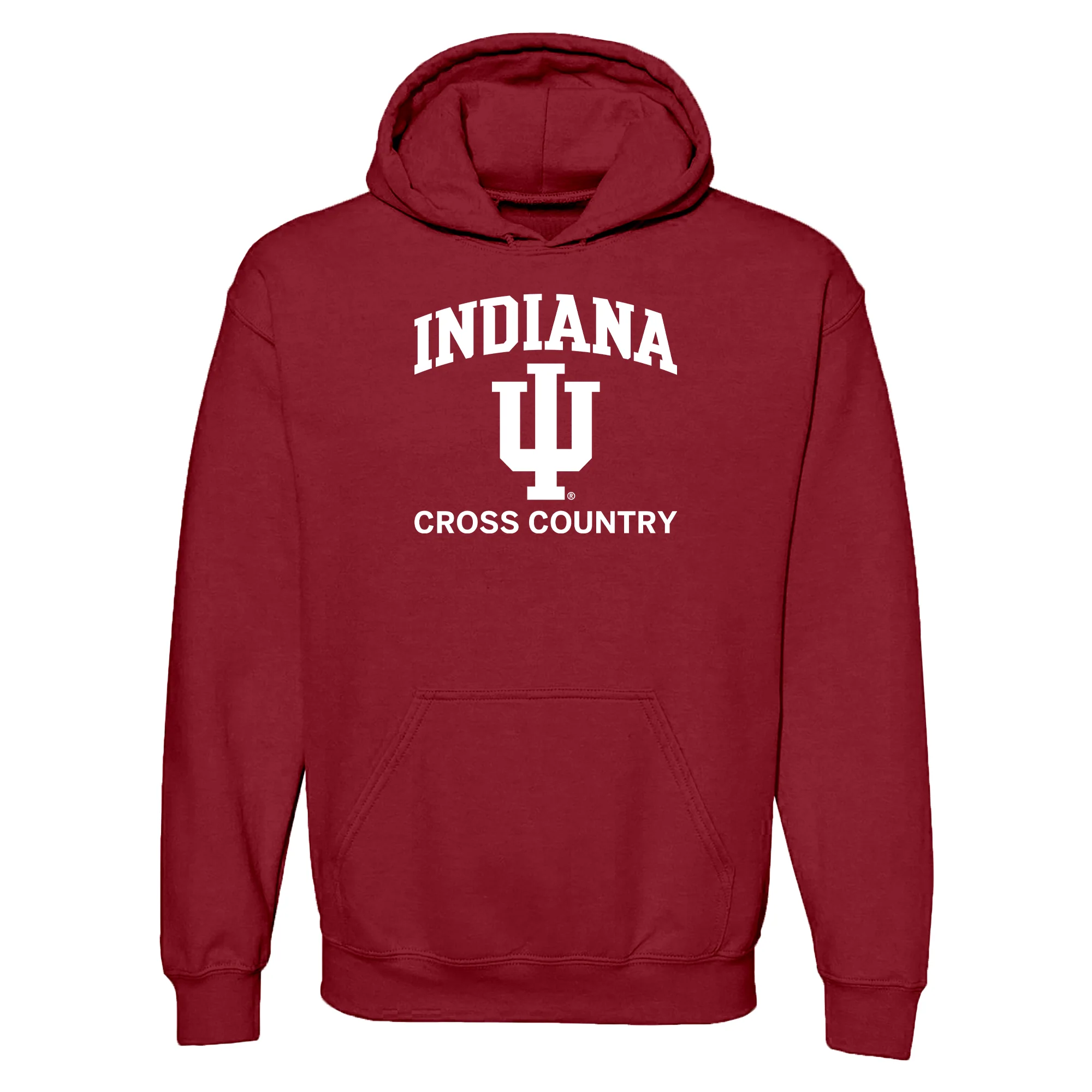 Indiana University Hoosiers Arch Logo Cross Country Hoodie - Cardinal