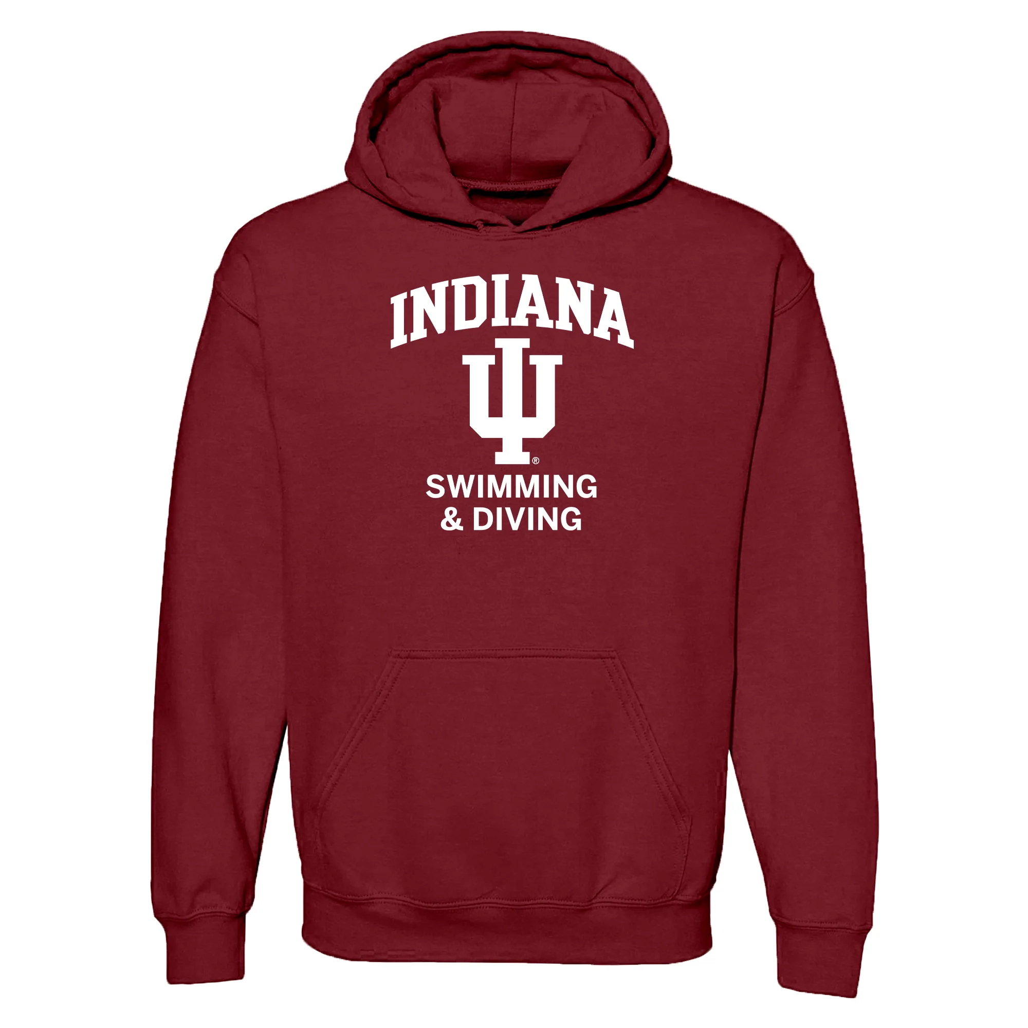 Indiana University Hoosiers Arch Logo Swimming Hoodie - Cardinal