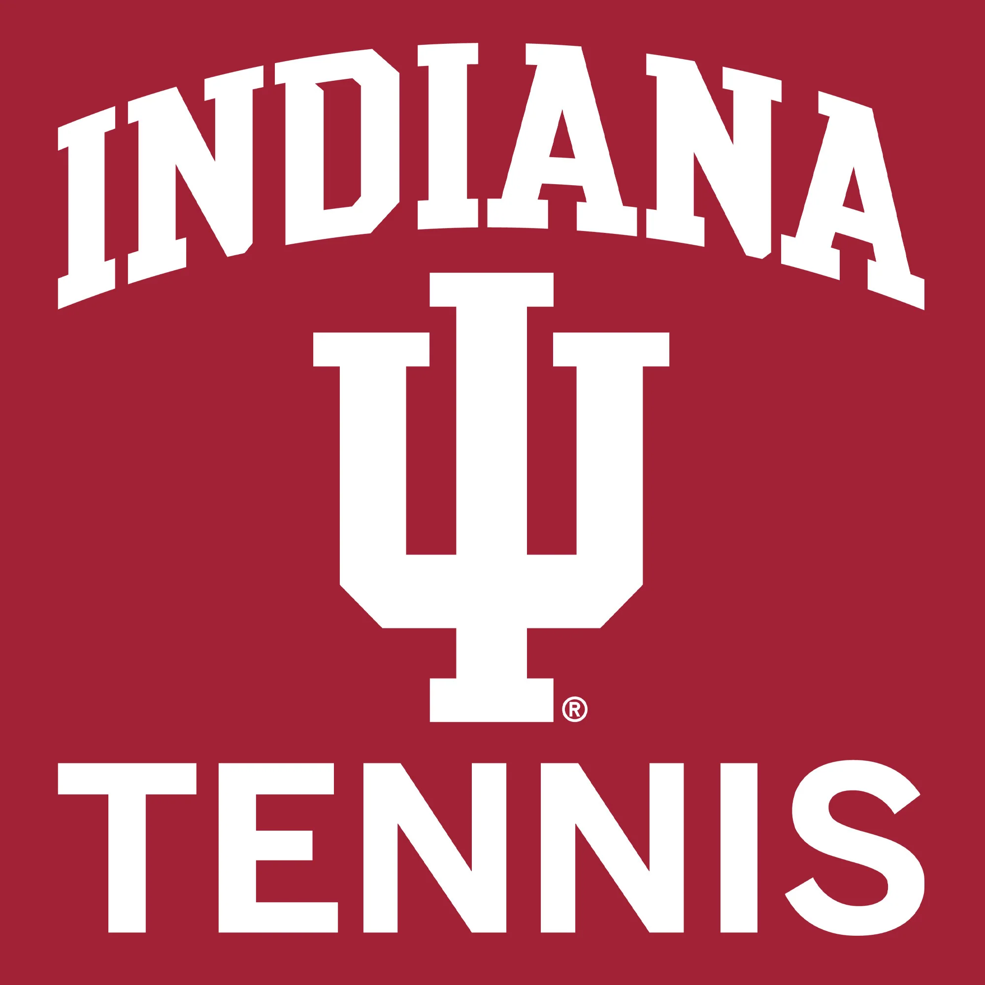 Indiana University Hoosiers Arch Logo Tennis Short Sleeve T Shirt - Cardinal - Image 2