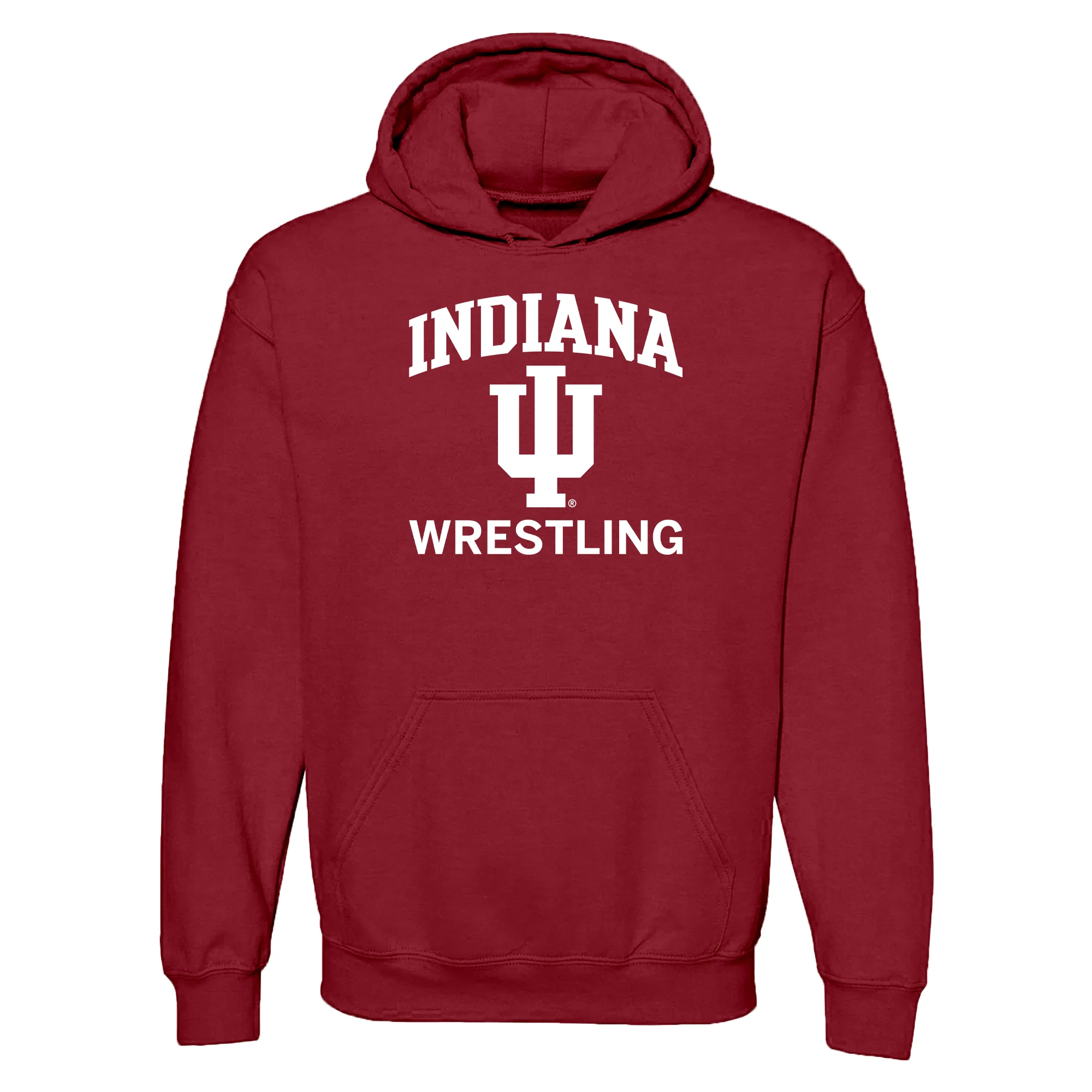 Indiana University Hoosiers Arch Logo Wrestling Hoodie - Cardinal