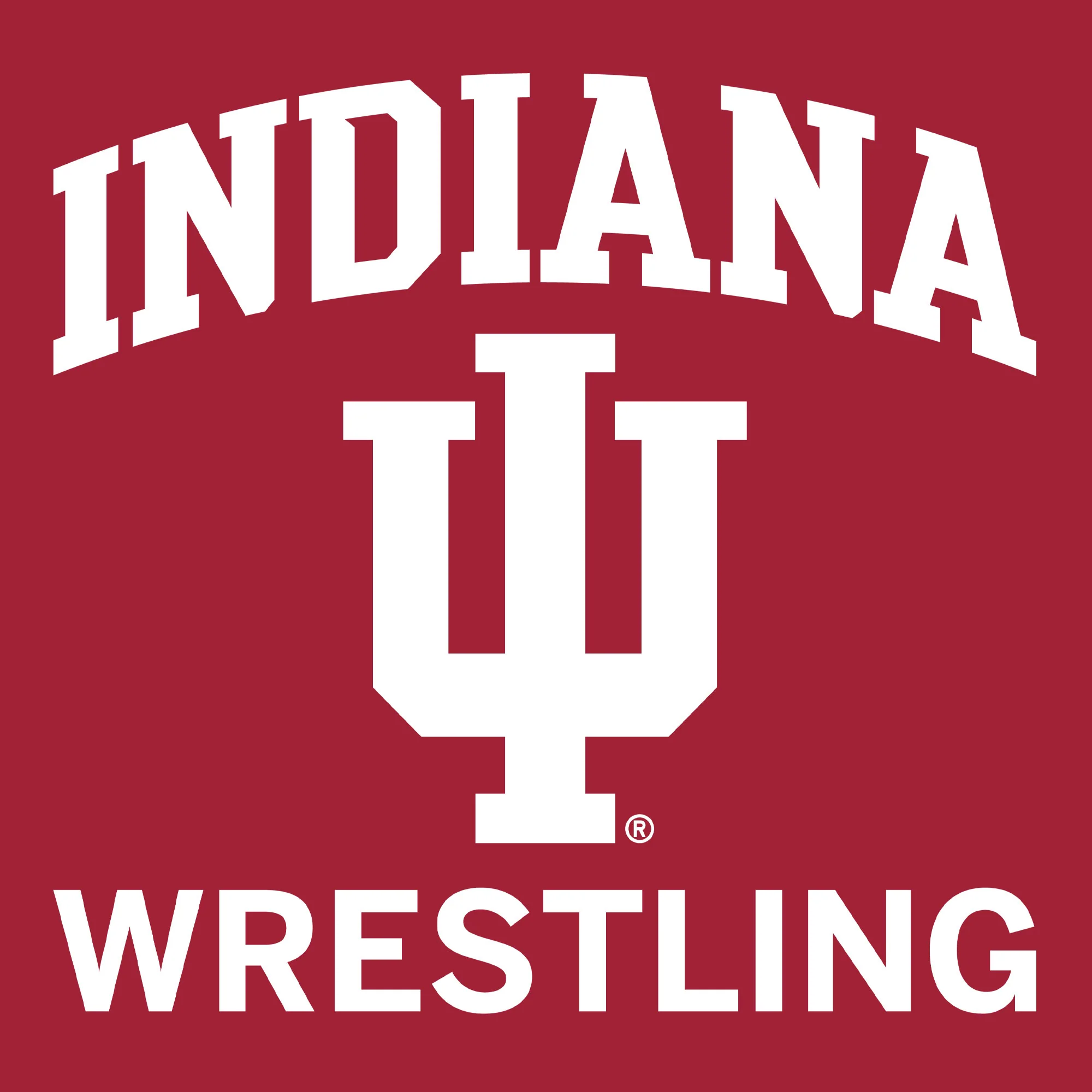 Indiana University Hoosiers Arch Logo Wrestling Short Sleeve T Shirt - Cardinal - Image 2