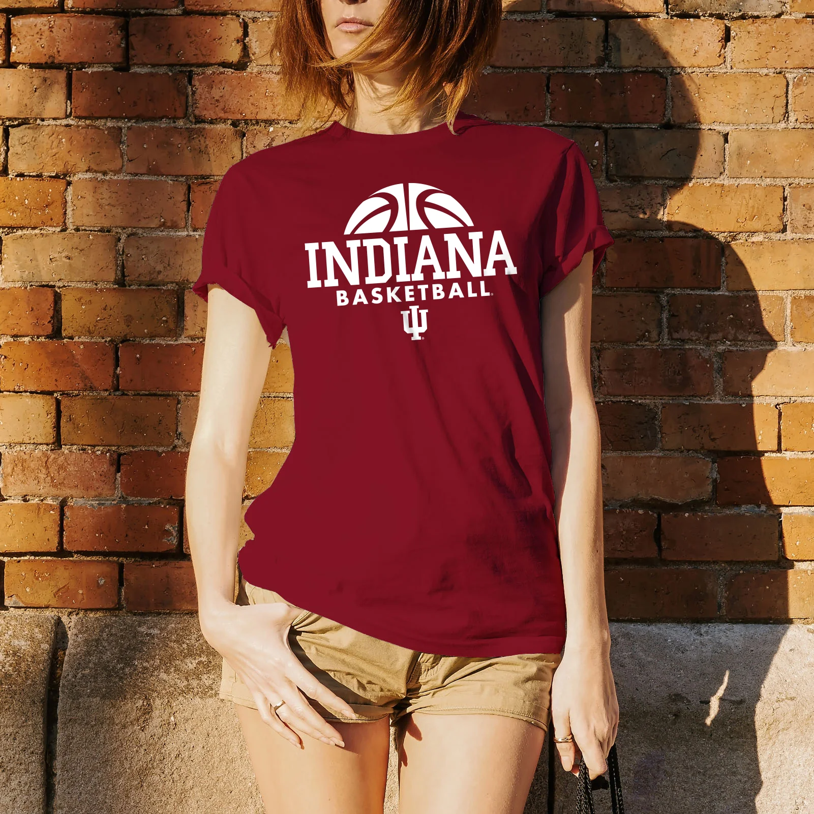 Indiana University Hoosiers Basketball Hype Short Sleeve T-Shirt - Cardinal Red - Image 4