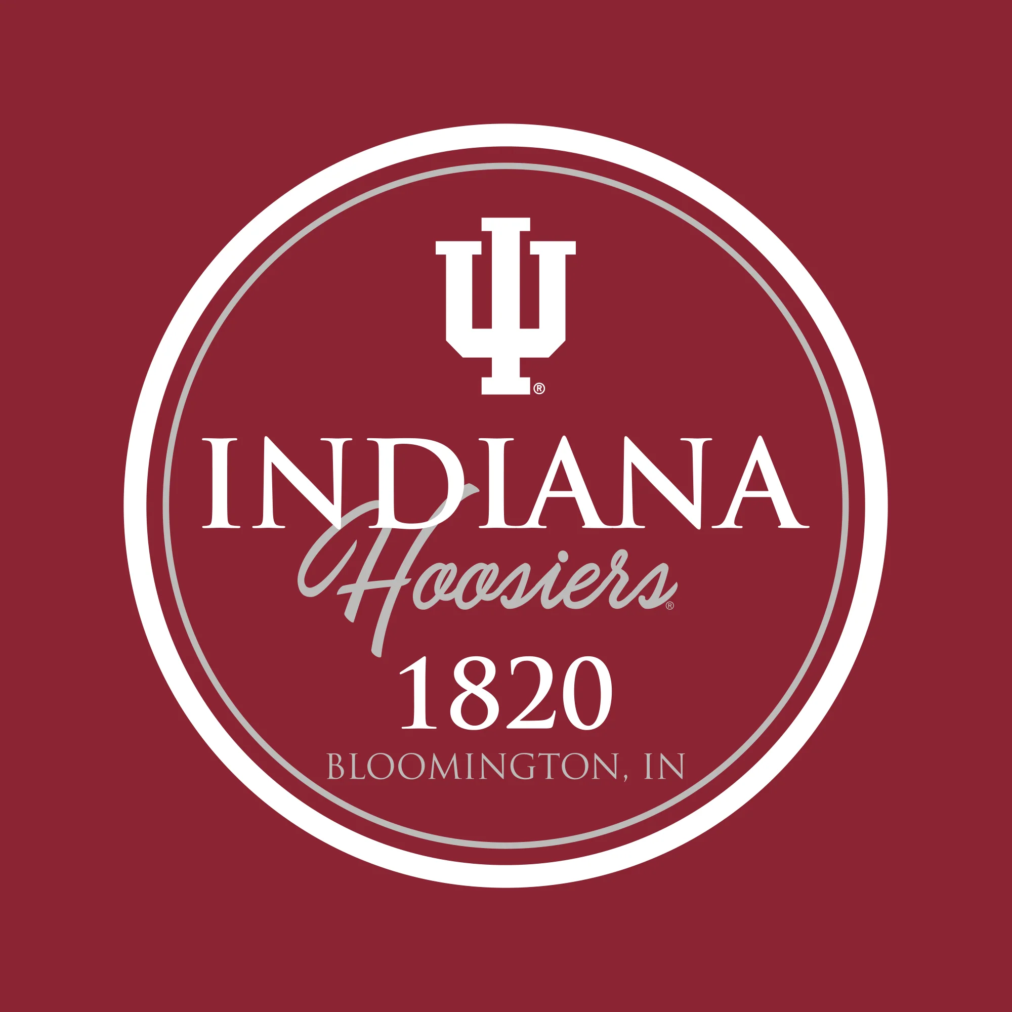 Indiana University Hoosiers Classic Circle Short Sleeve T Shirt - Cardinal - Image 4