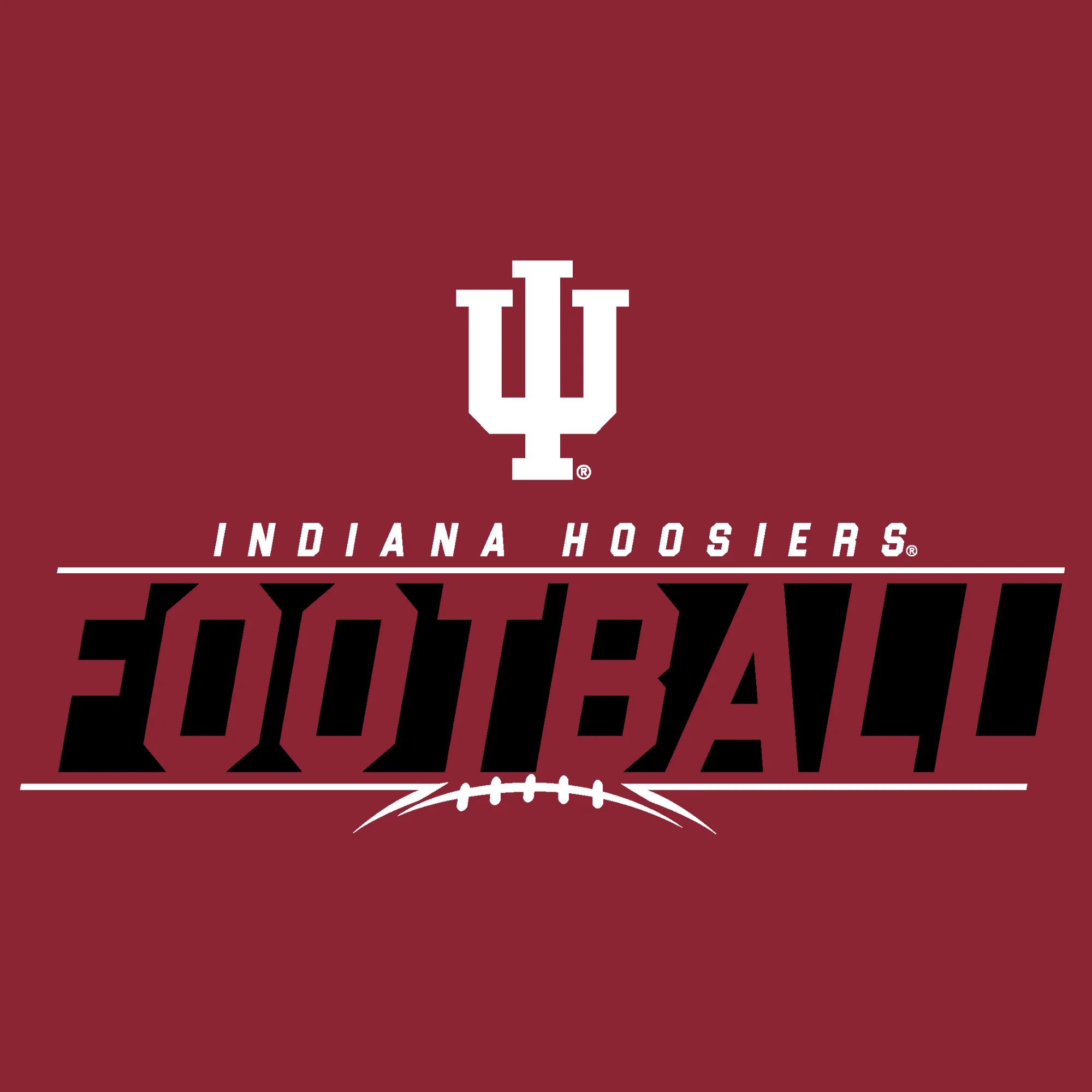 Indiana University Hoosiers Football Charge Short Sleeve T-Shirt - Cardinal - Image 2