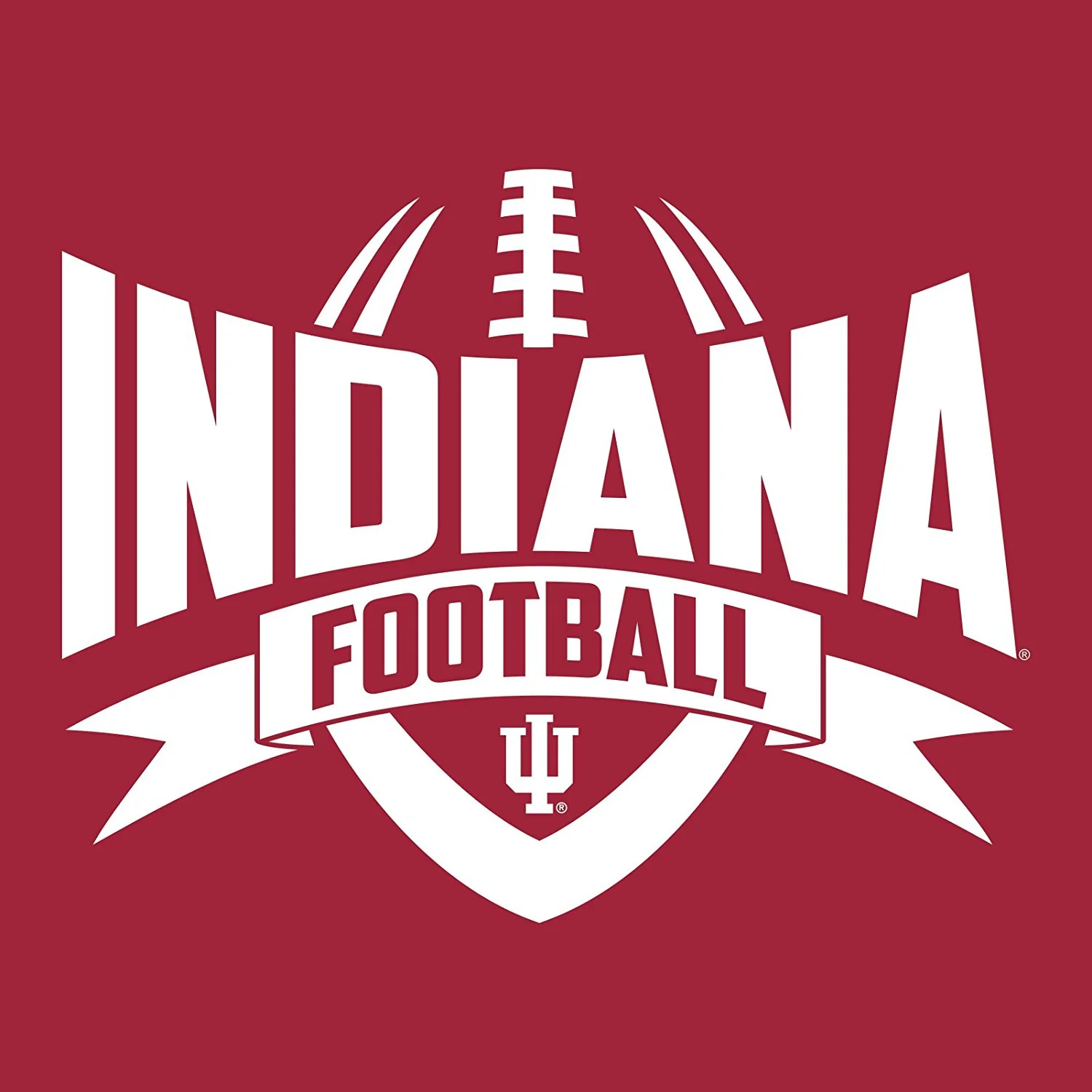 Indiana University Hoosiers Football Rush Short Sleeve T-Shirt - Cardinal - Image 2
