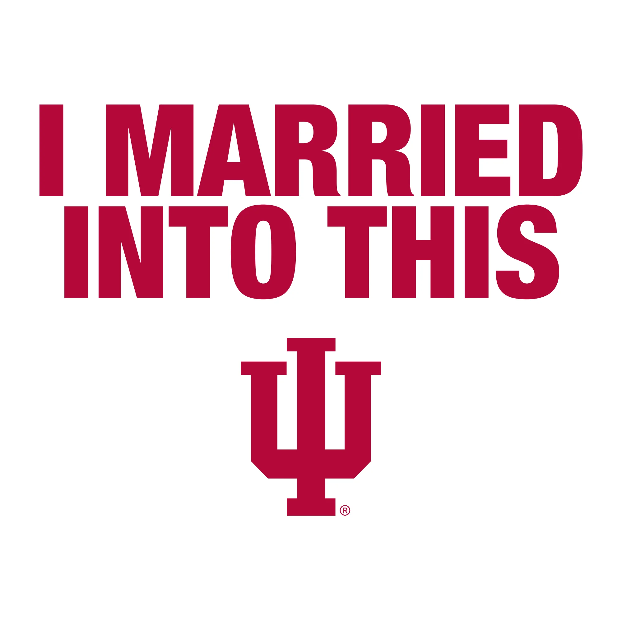 Indiana University Hoosiers I Married Into This Women's Short Sleeve T-Shirt - White - Image 2