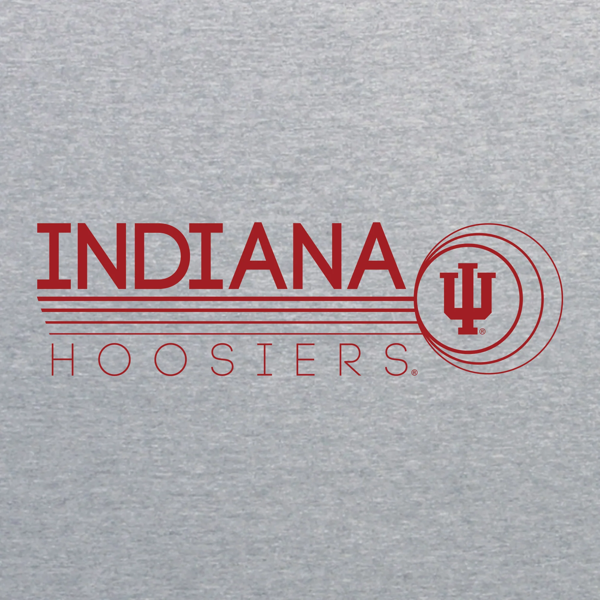 Indiana University Hoosiers Logo Ping Heavy Blend Hoodie - Sport Grey - Image 2