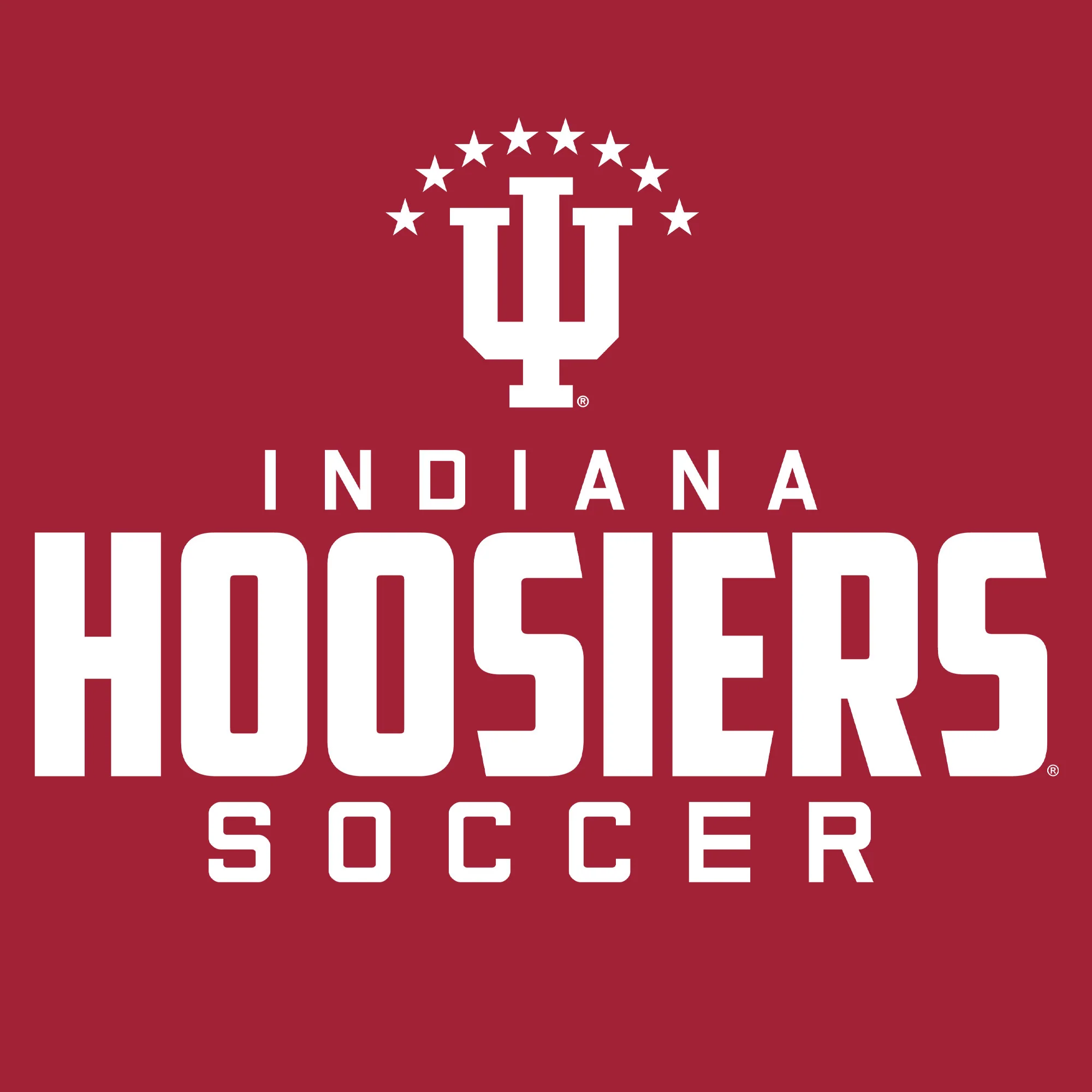 Indiana University Hoosiers Mascot Wordmark Soccer Short Sleeve T Shirt - Cardinal - Image 2