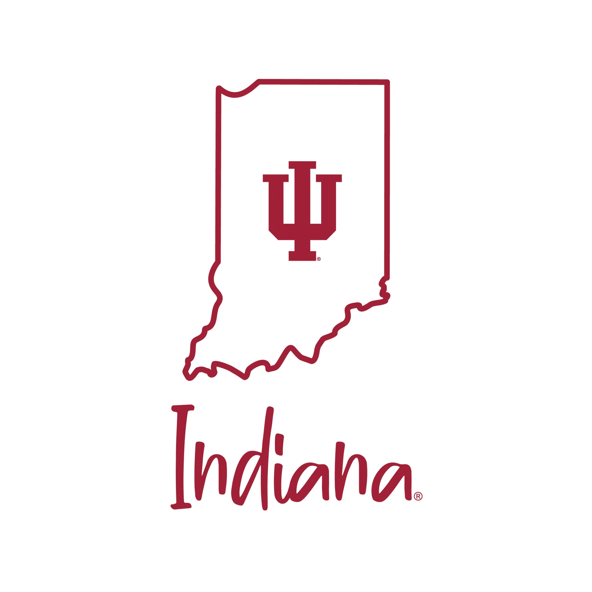 Indiana University Hoosiers Playful Sketch Basic Cotton Short Sleeve T Shirt - White - Image 2
