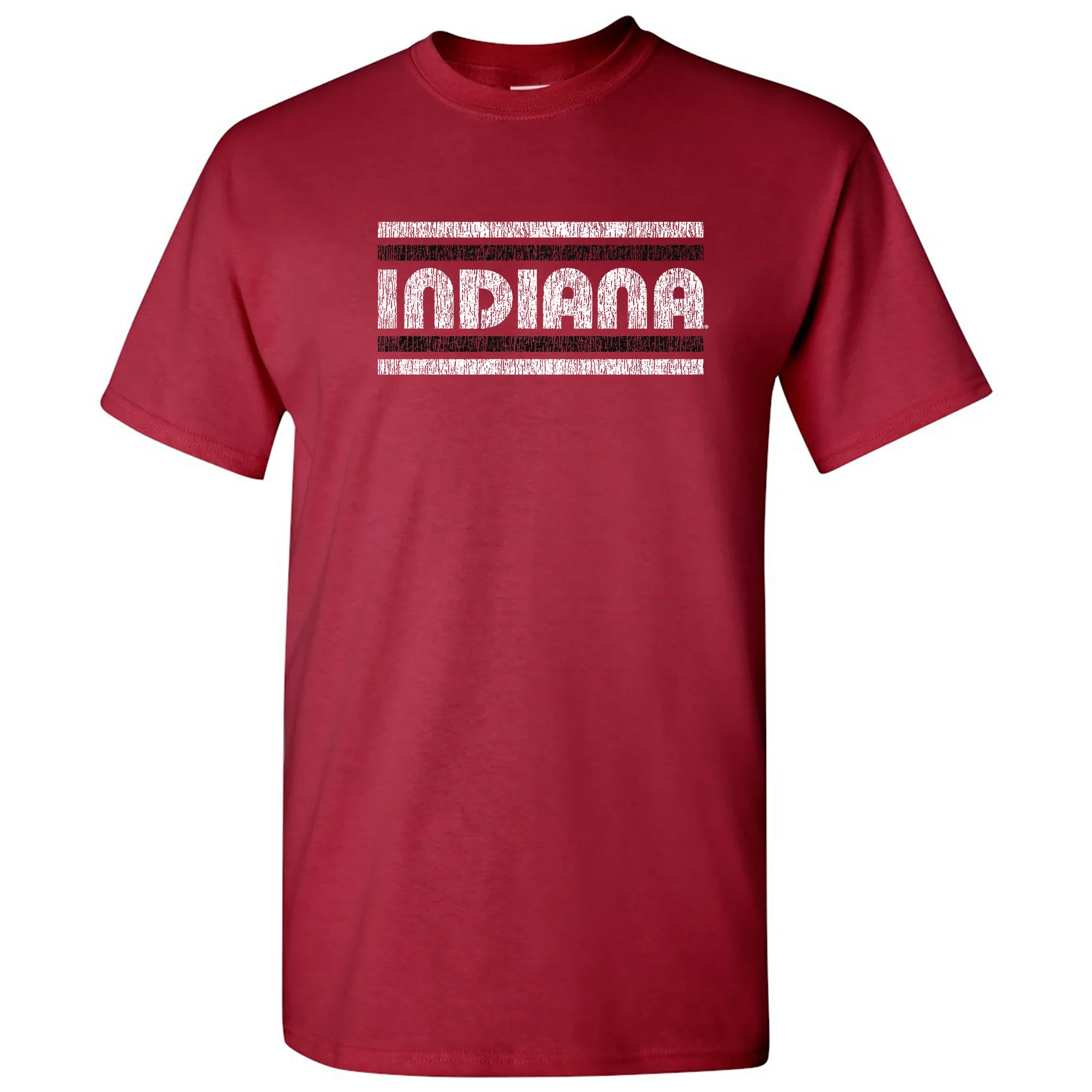 Indiana University Hoosiers Retro Underline Short Sleeve T Shirt - Cardinal