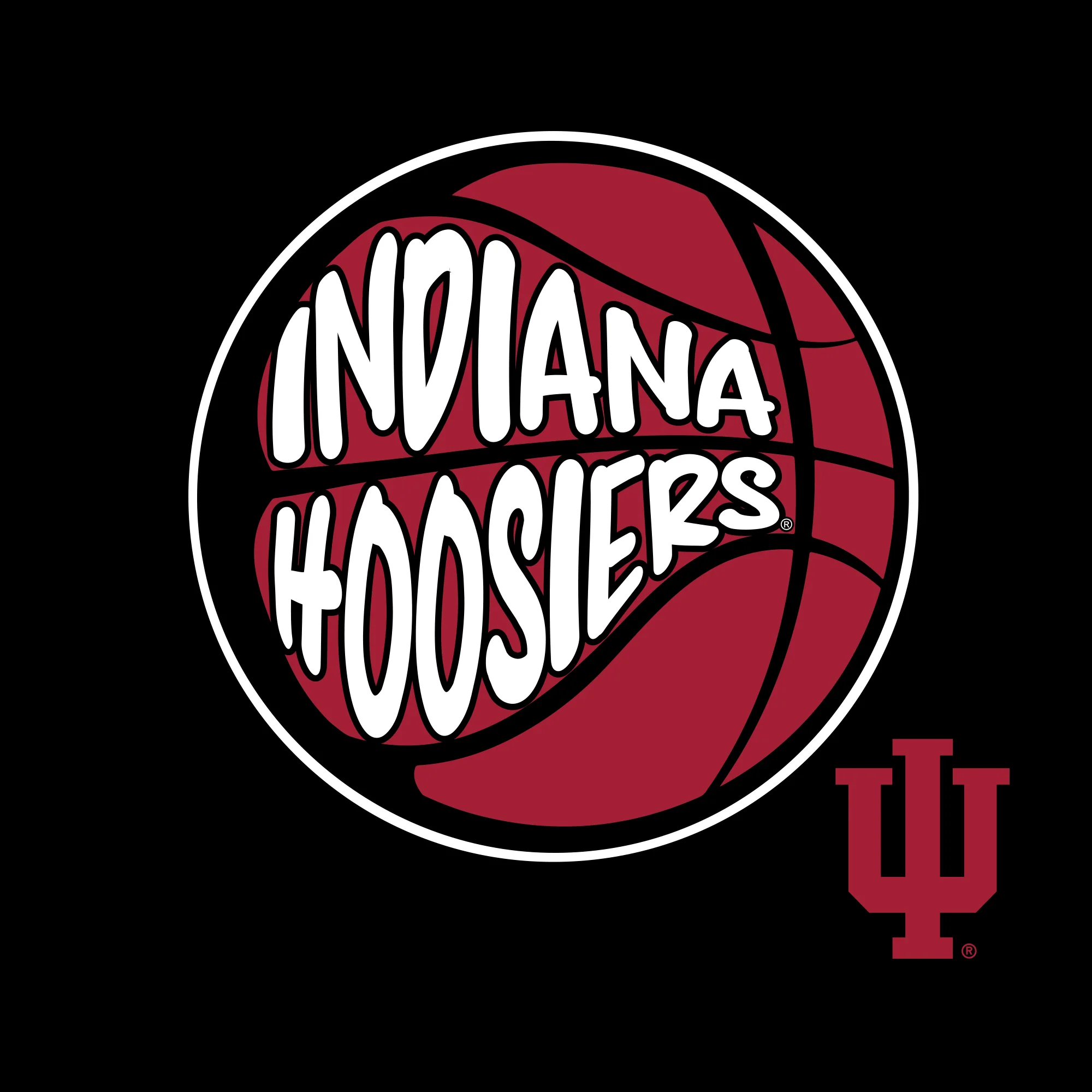 Indiana University Hoosiers Street Basketball Heavy Cotton Tank Top - Black - Image 2