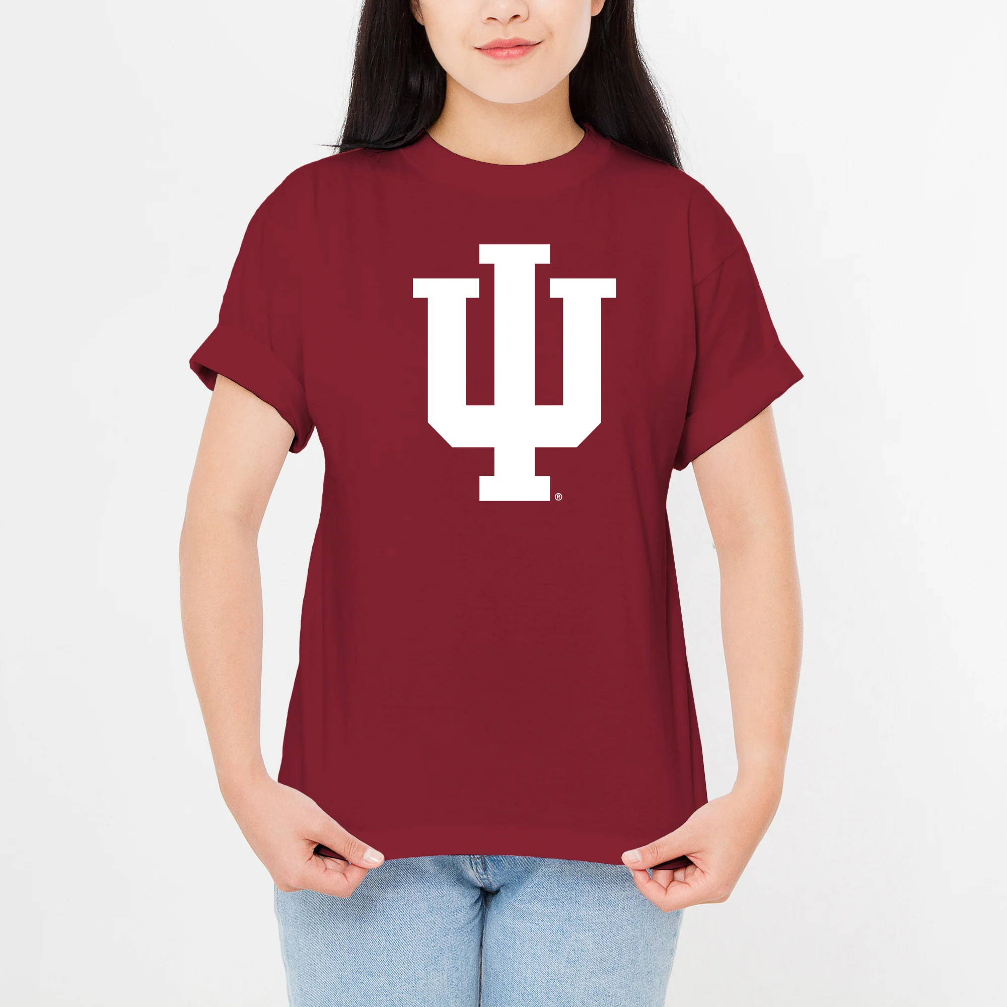 Indiana University Hoosiers Trident Short Sleeve T-Shirt - Cardinal - Image 4