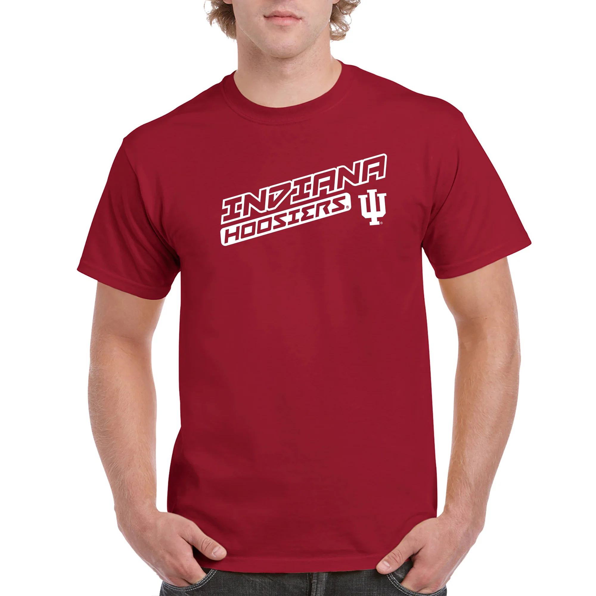 Indiana Warrior Slant T-Shirt - Cardinal - Image 4
