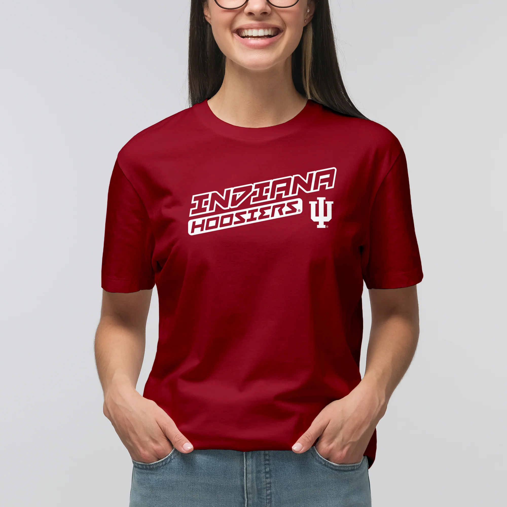 Indiana Warrior Slant T-Shirt - Cardinal - Image 5