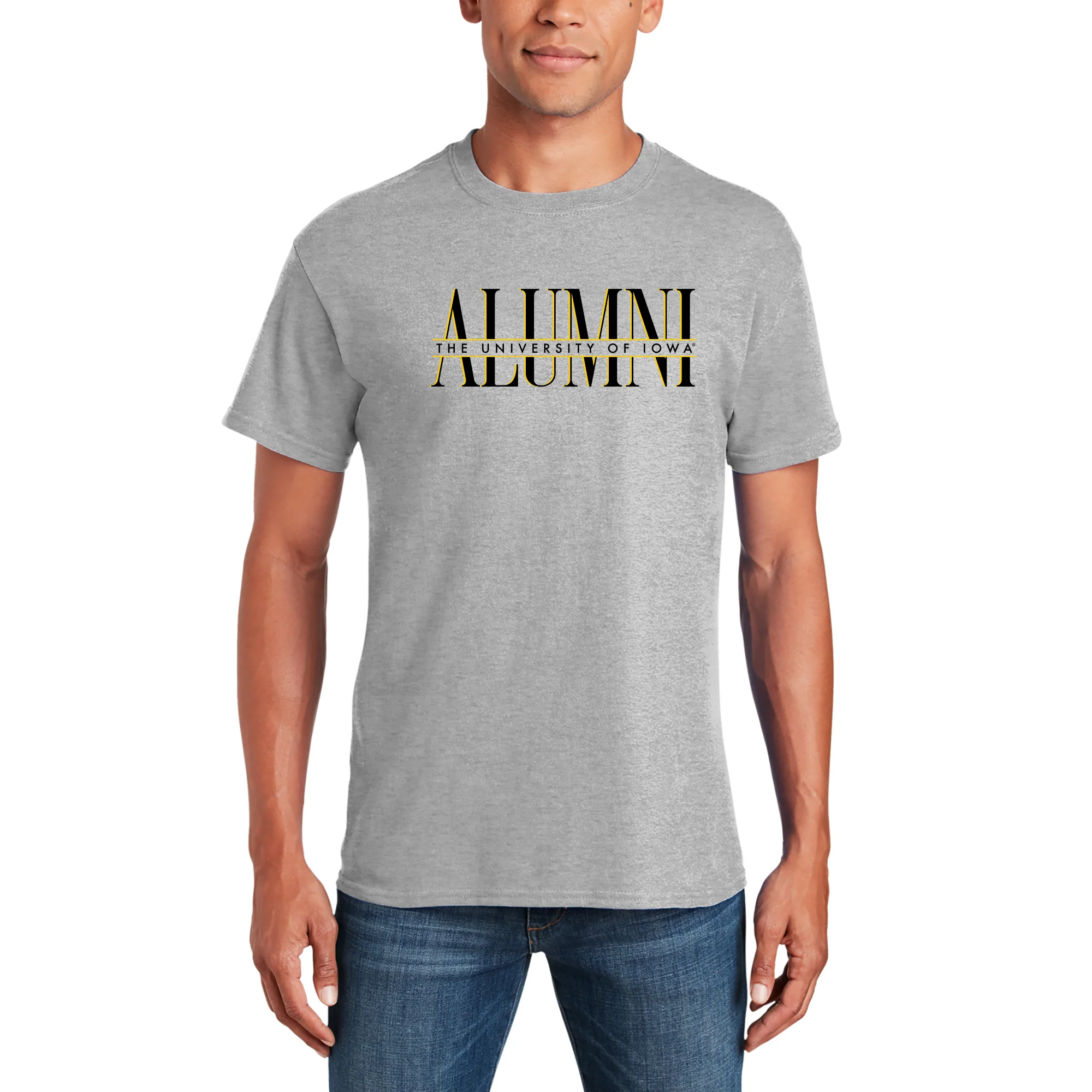 Iowa Classic Alumni T-Shirt - Sport Grey - Image 5