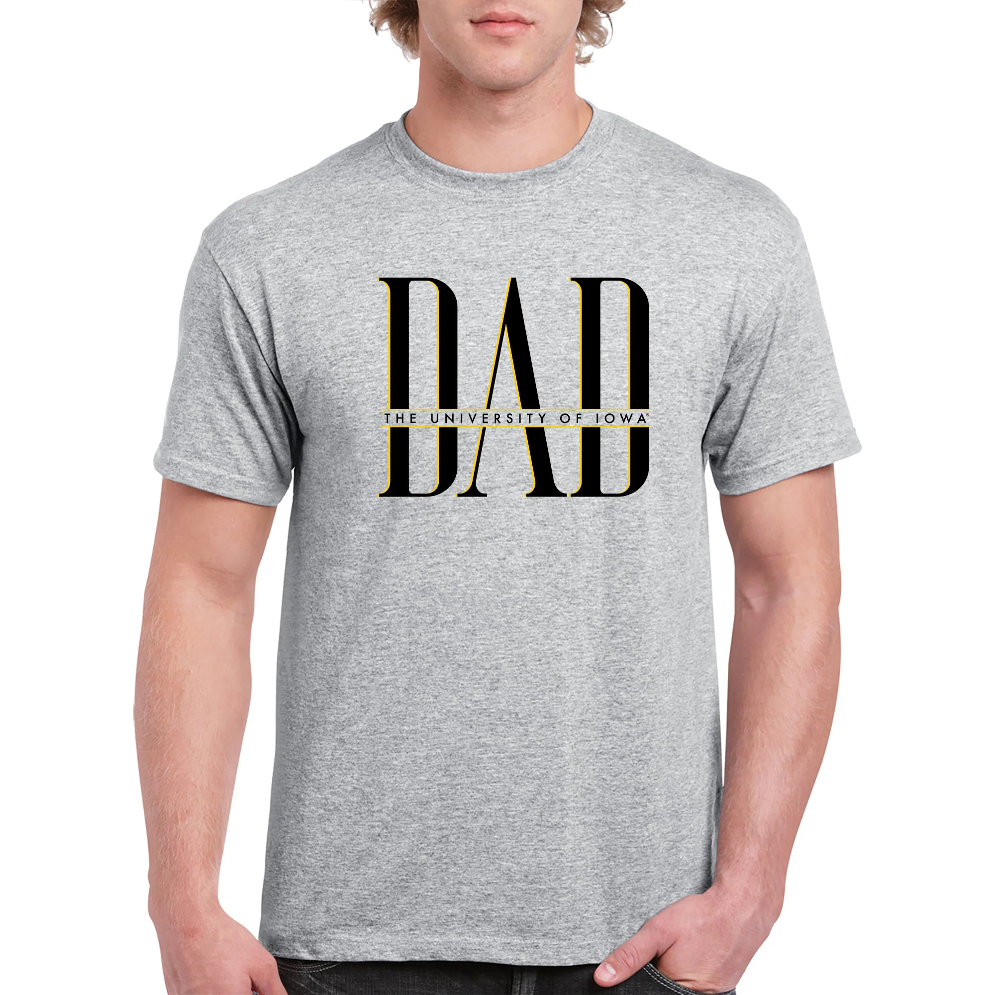 Iowa Classic Dad T-Shirt - Sport Grey - Image 5