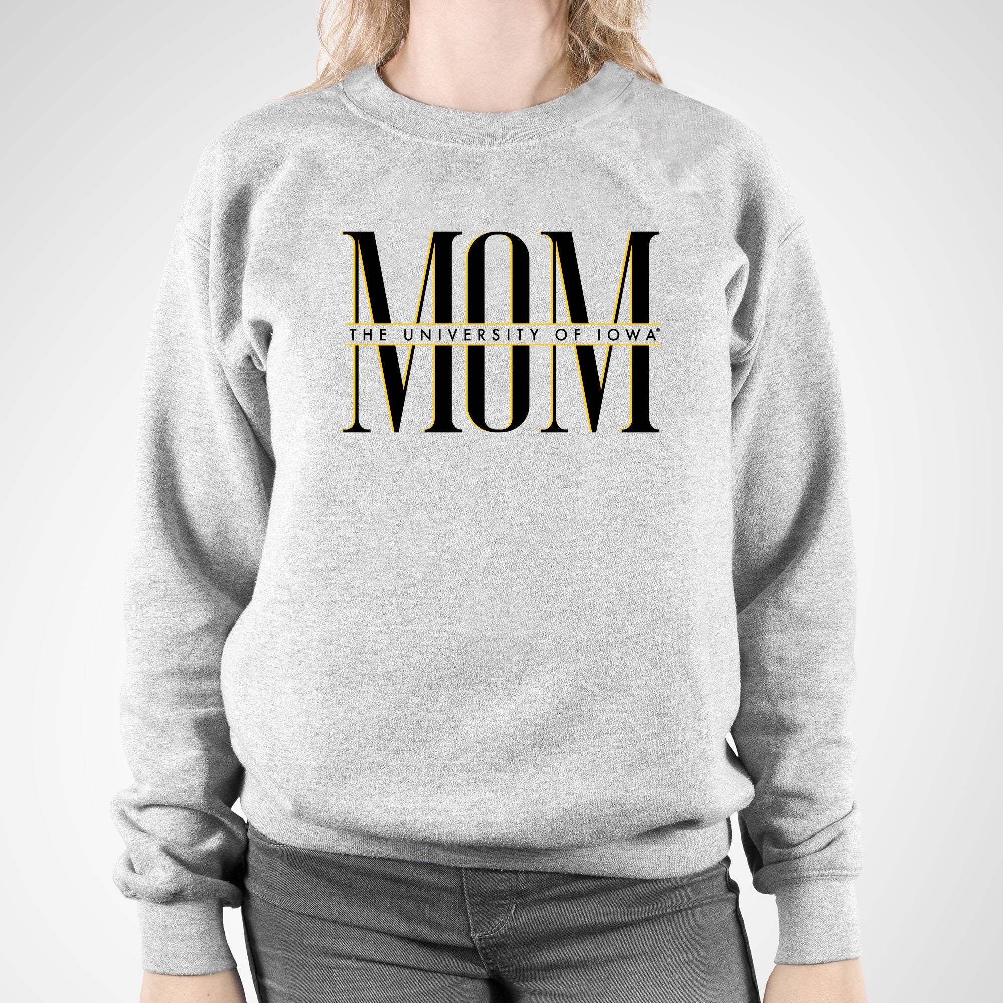 Iowa Classic Mom Crewneck - Sport Grey - Image 3