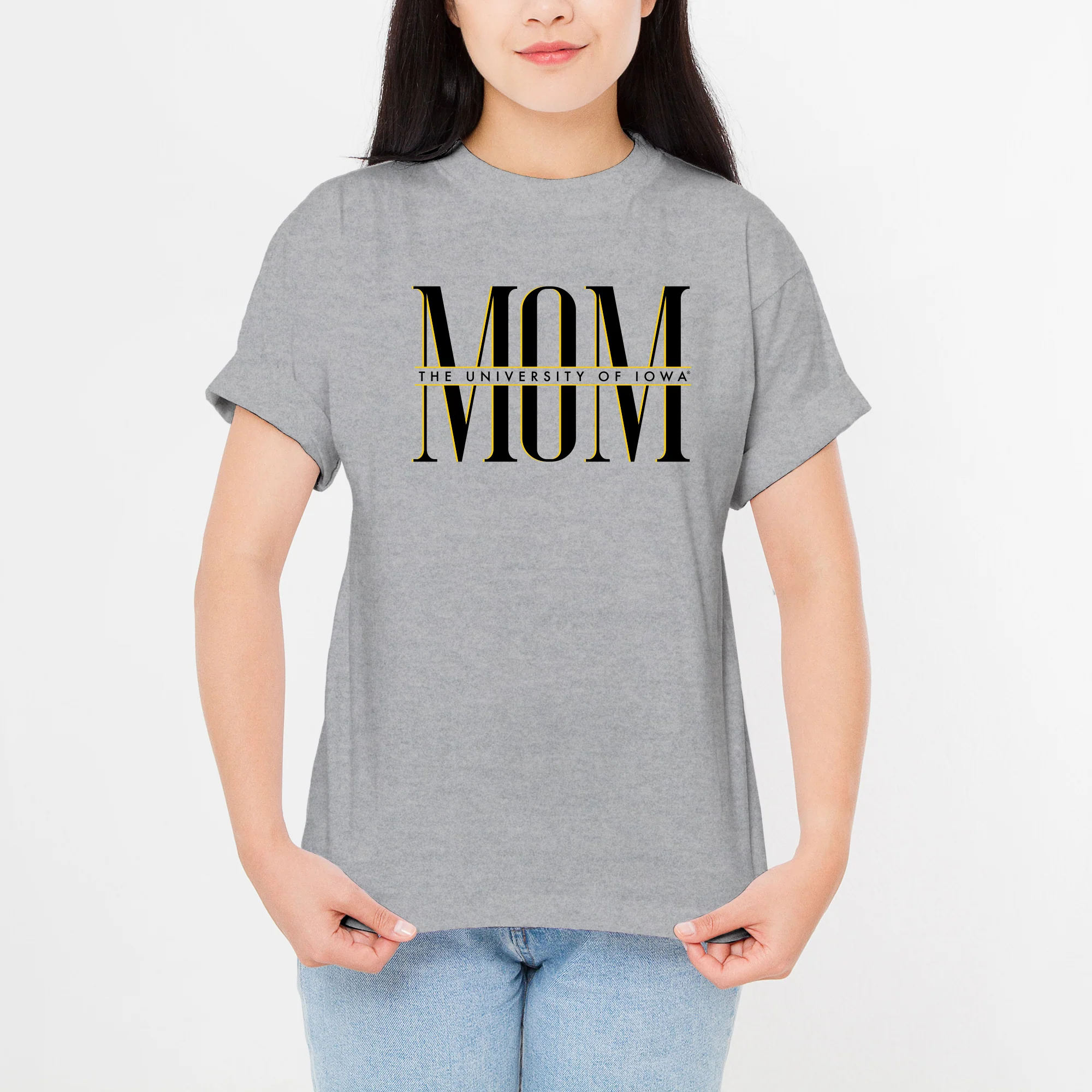 Iowa Classic Mom T-Shirt - Sport Grey - Image 4