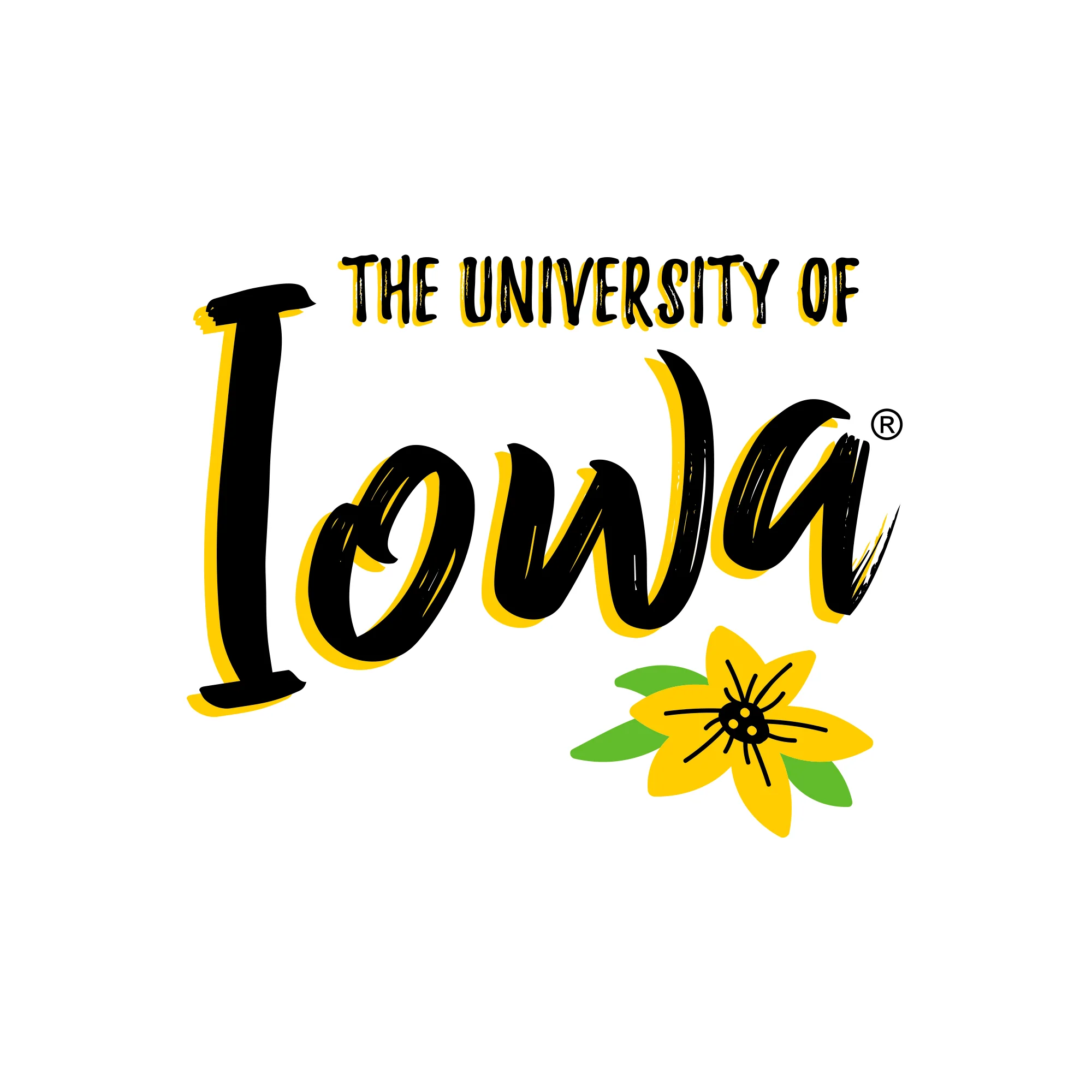 Floral State Iowa Hawkeyes Comfort Colors Short Sleeve T Shirt - White - Image 2
