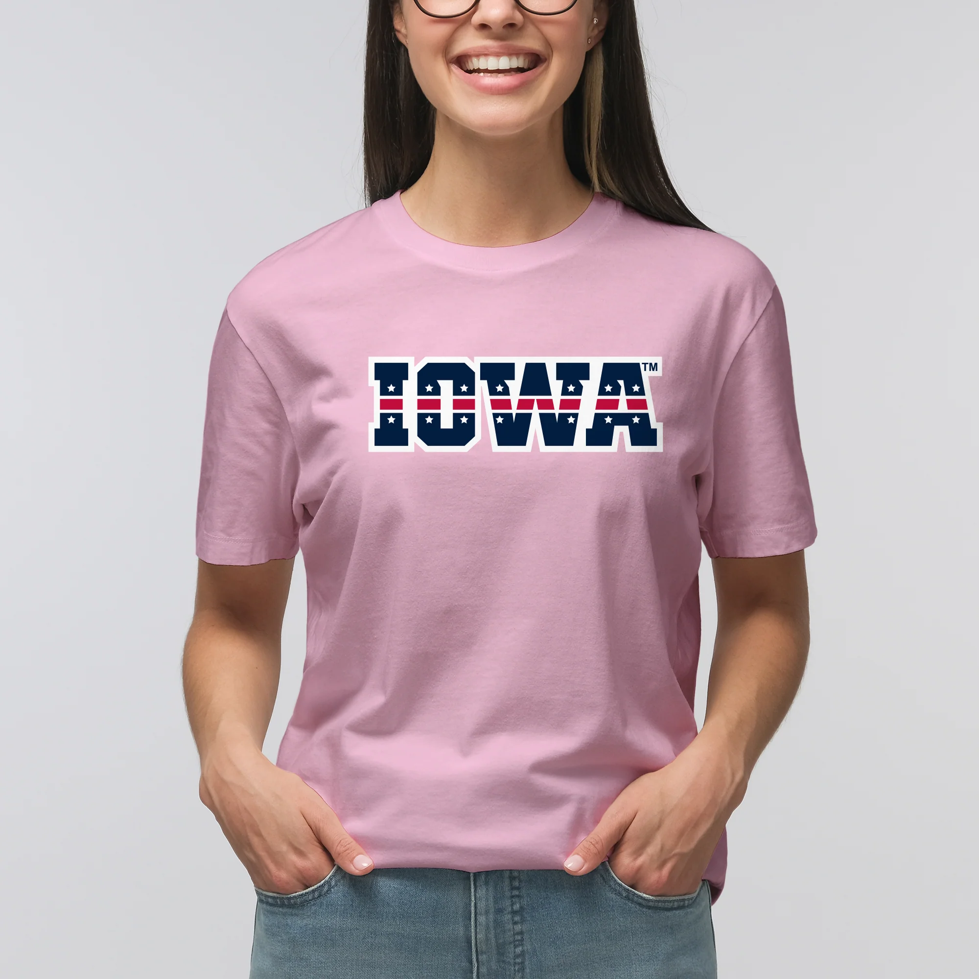 Iowa Hawkeyes Patriotic Wordmark T Shirt - Image 12