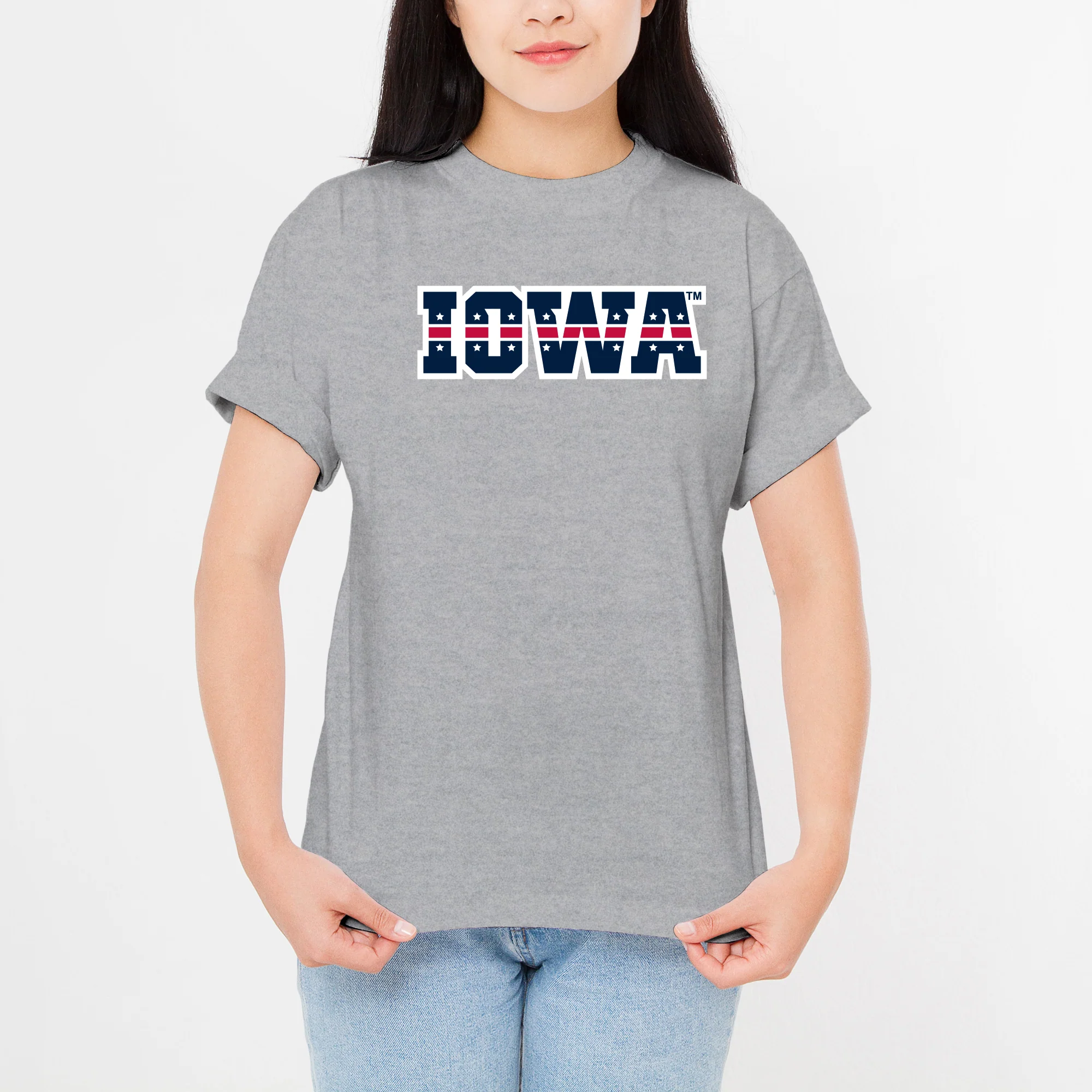 Iowa Hawkeyes Patriotic Wordmark T Shirt - Image 8