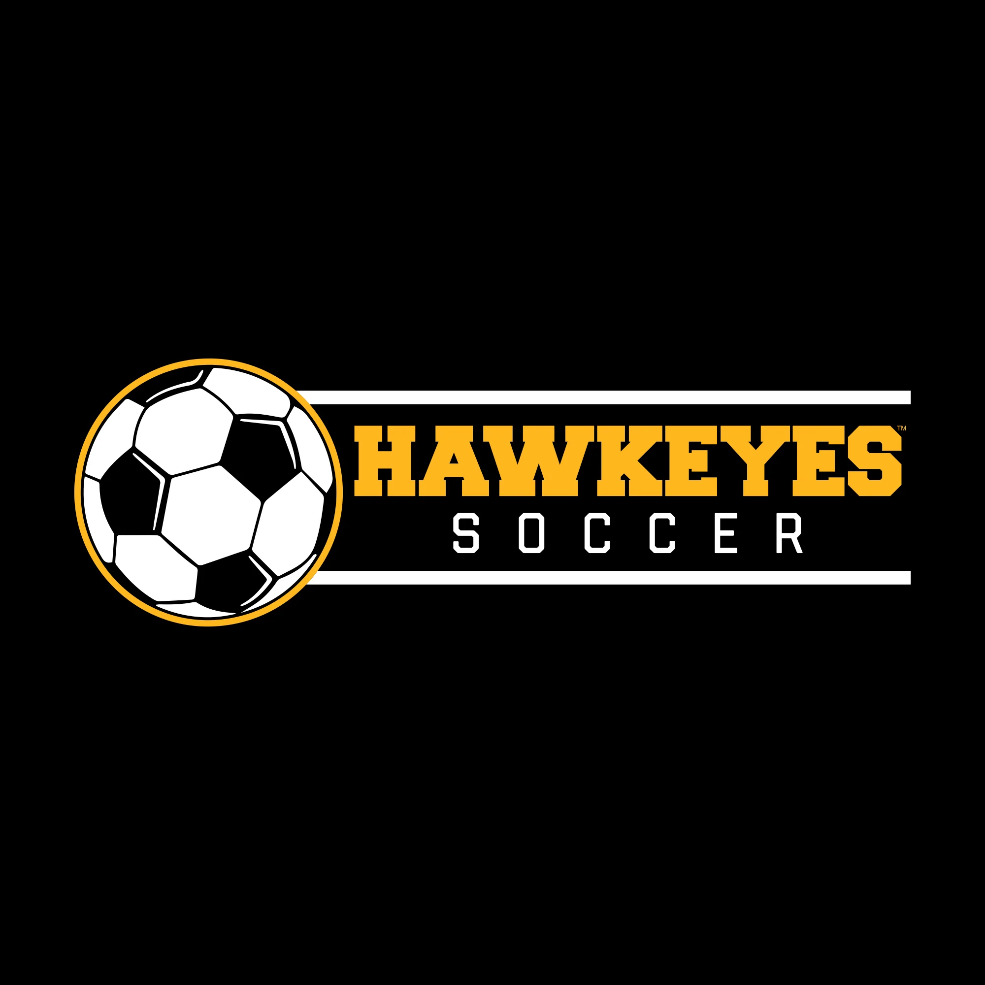Iowa Hawkeyes Soccer Spotlight T Shirt - Black - Image 2