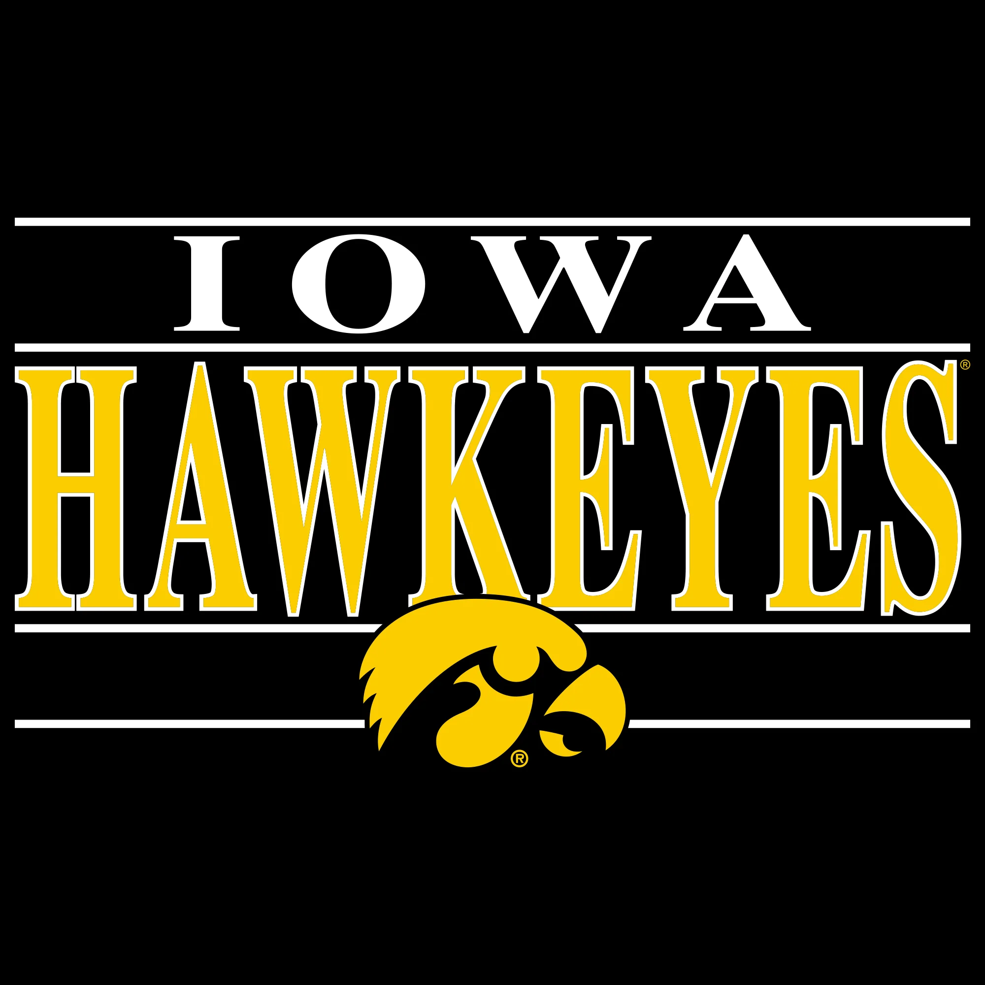 Iowa Headline Crewneck Sweatshirt - Black - Image 2