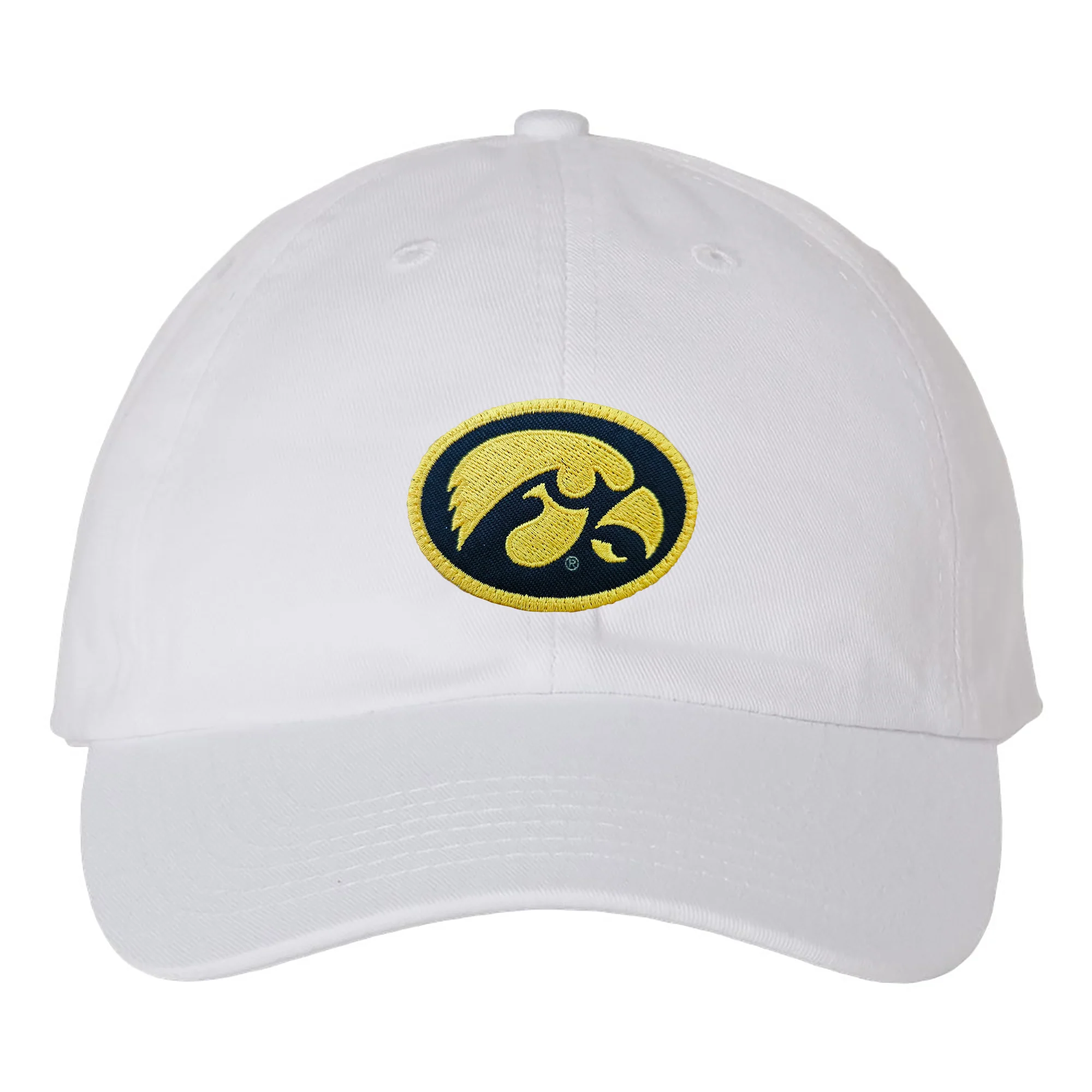 Iowa Oval Logo Patch Adult Bio-Washed Classic Dad Hat - Image 2