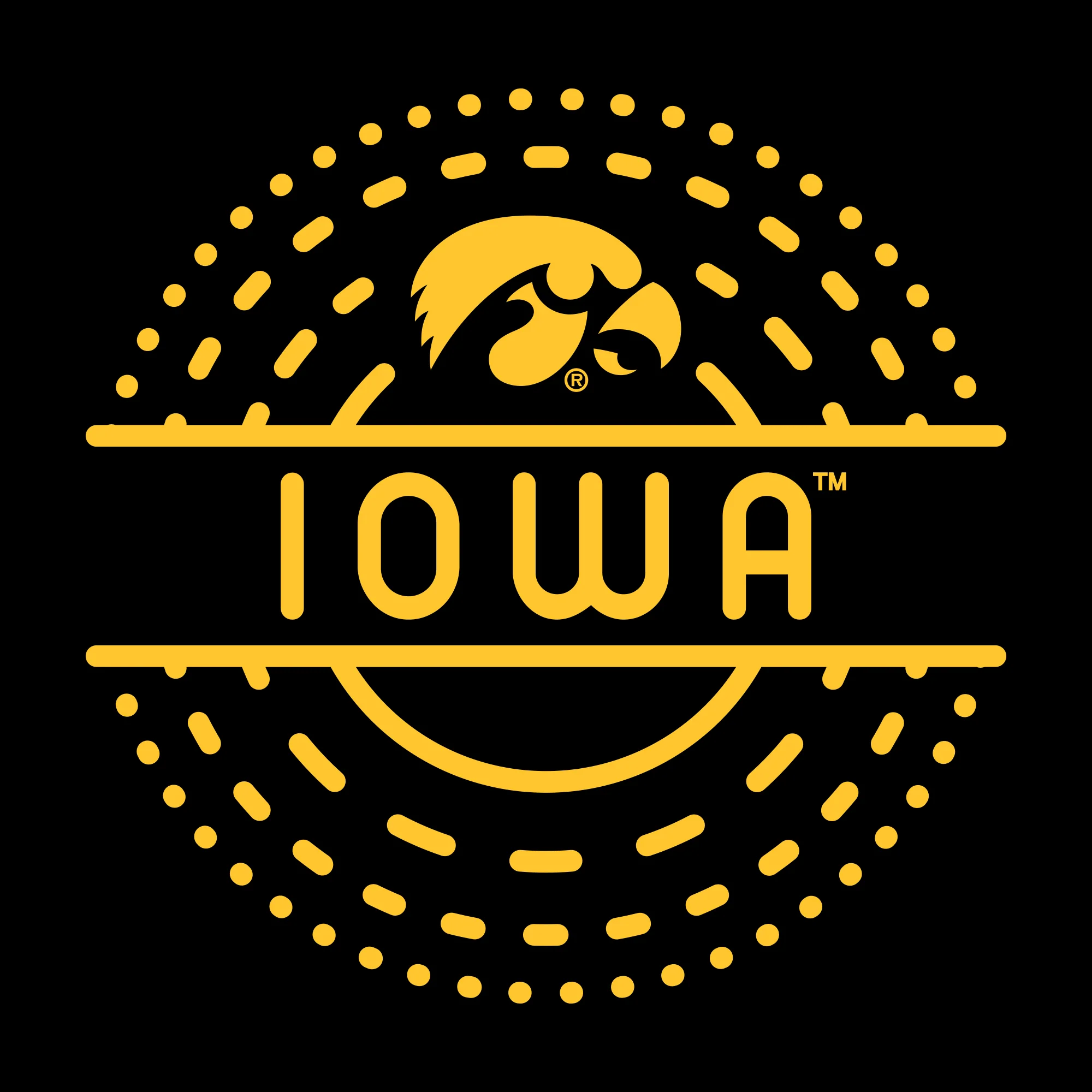 Iowa Sunny Circle Infant Creeper - Black - Image 2