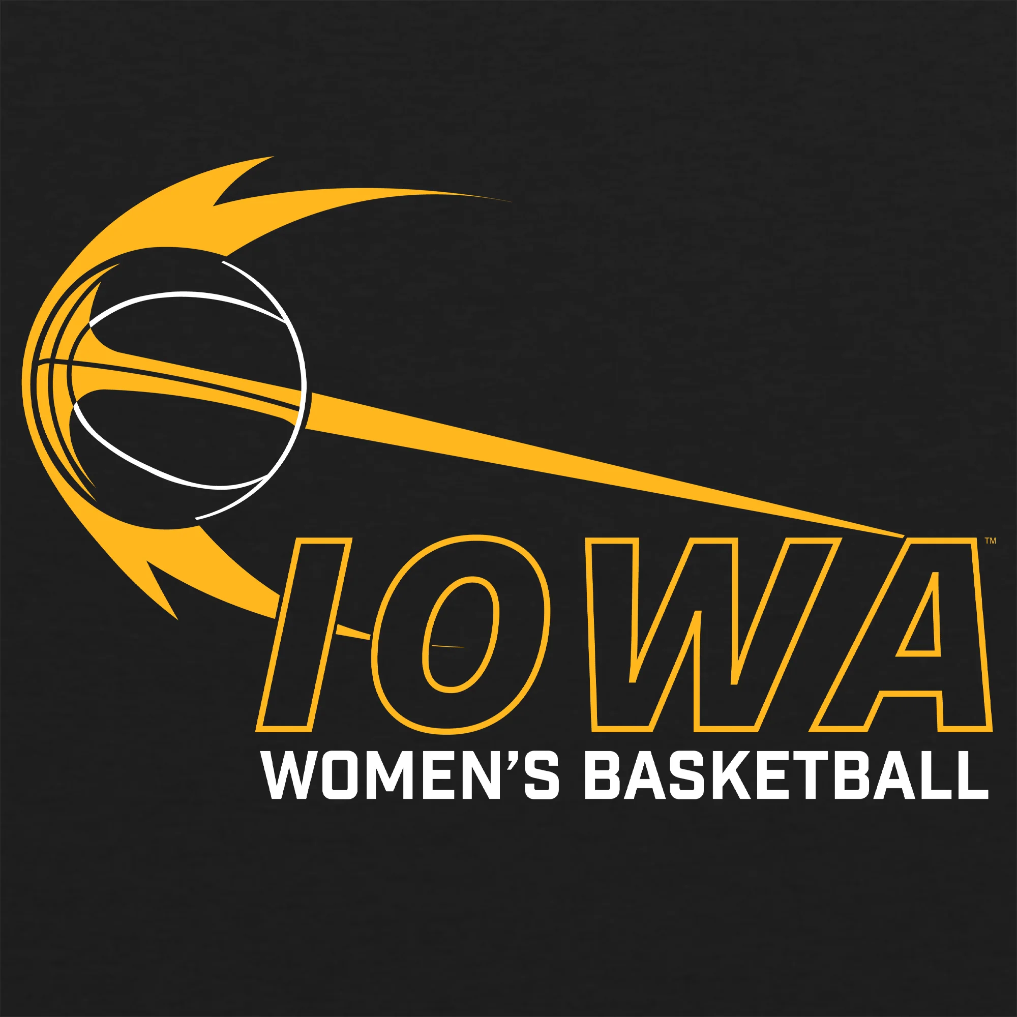 Iowa Women's Basketball Launch Triblend T-Shirt - Vintage Black - Image 2