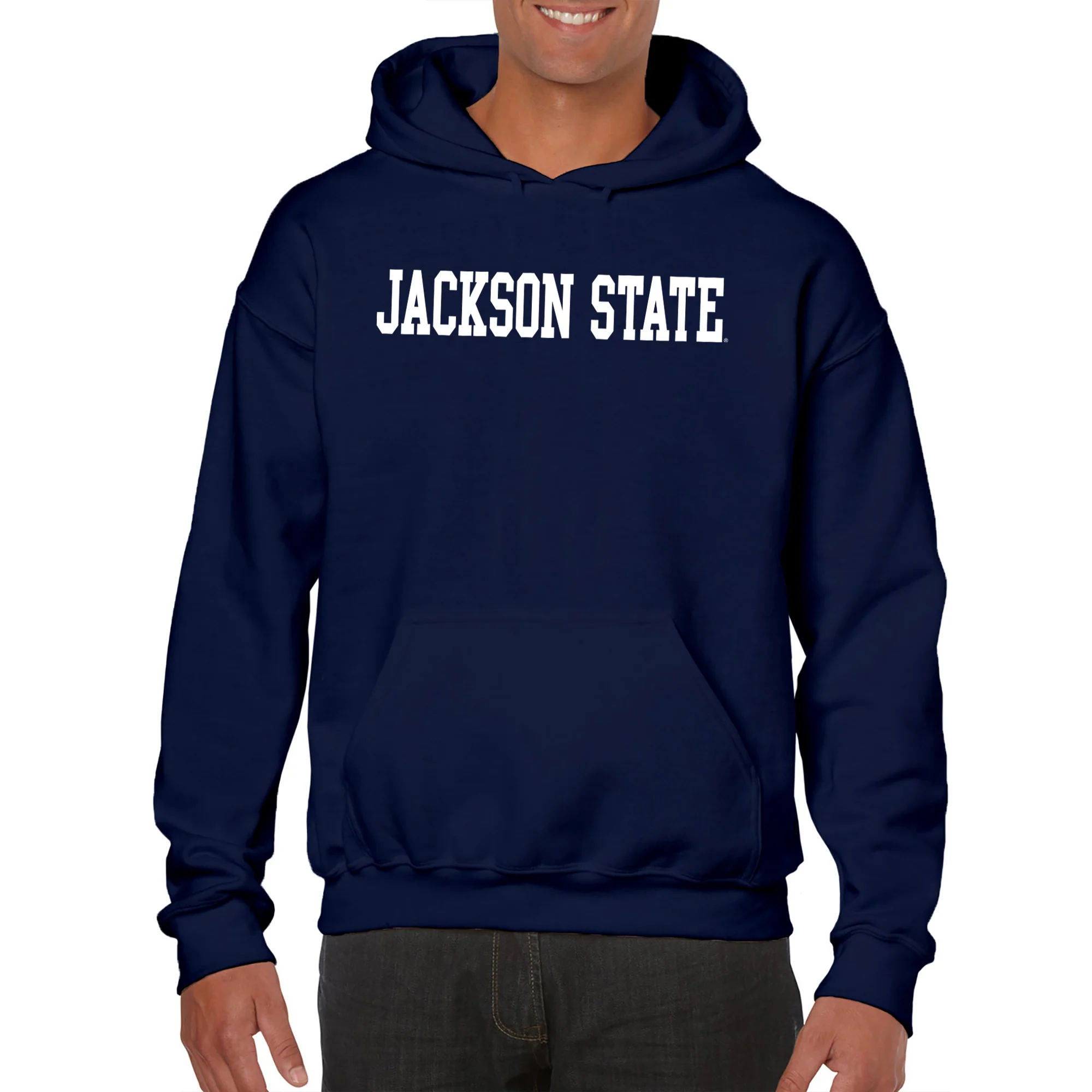 Jackson State Tigers Basic Block Hoodie - Navy - Image 3