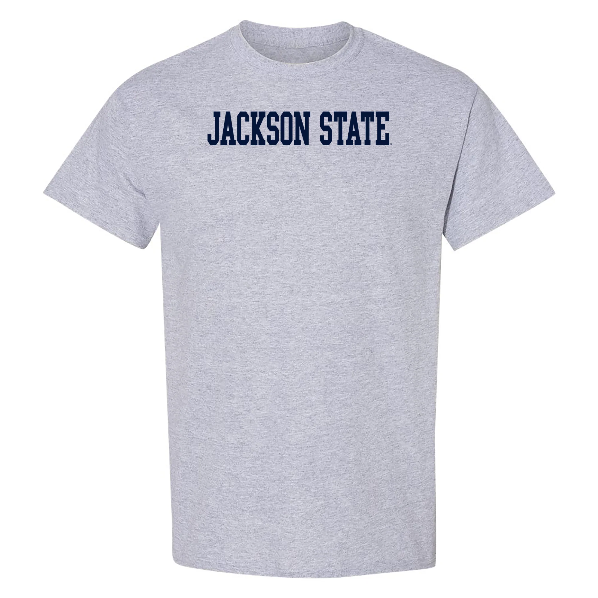 Jackson State Tigers Basic Block T Shirt - Sport Grey