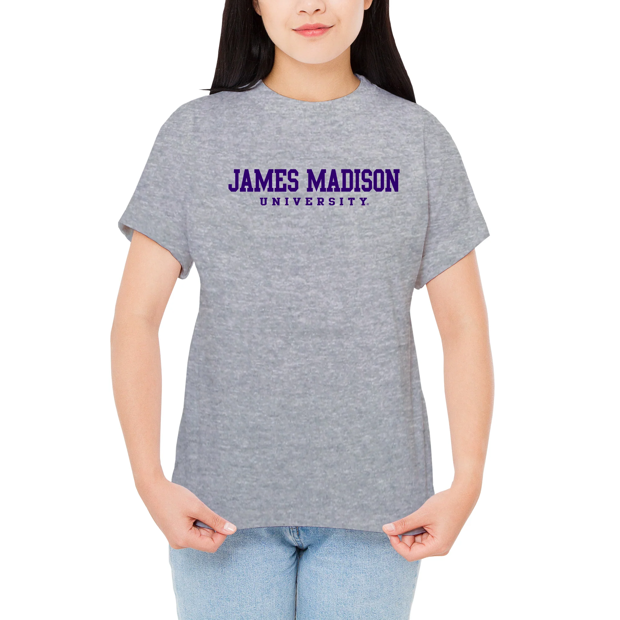 James Madison Basic Block T-Shirt - Sport Grey - Image 4