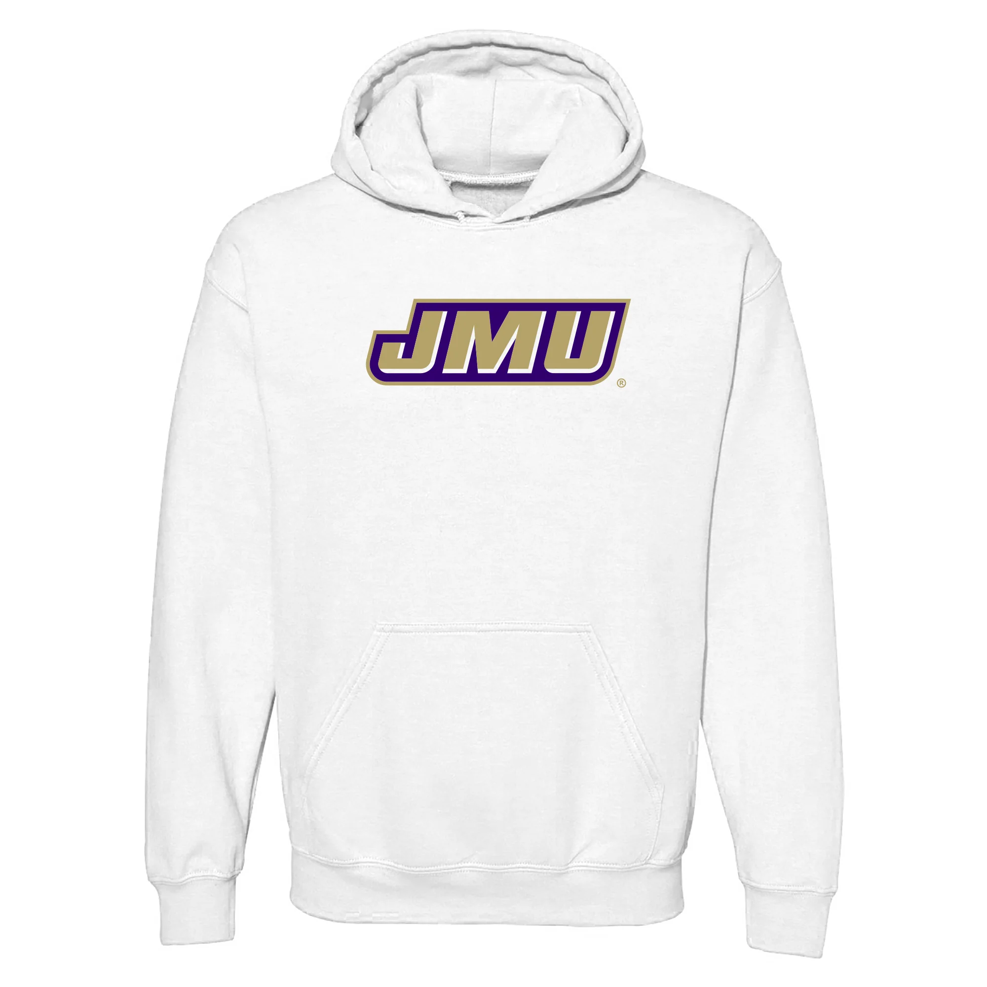 James Madison Primary Logo Hoodie - White