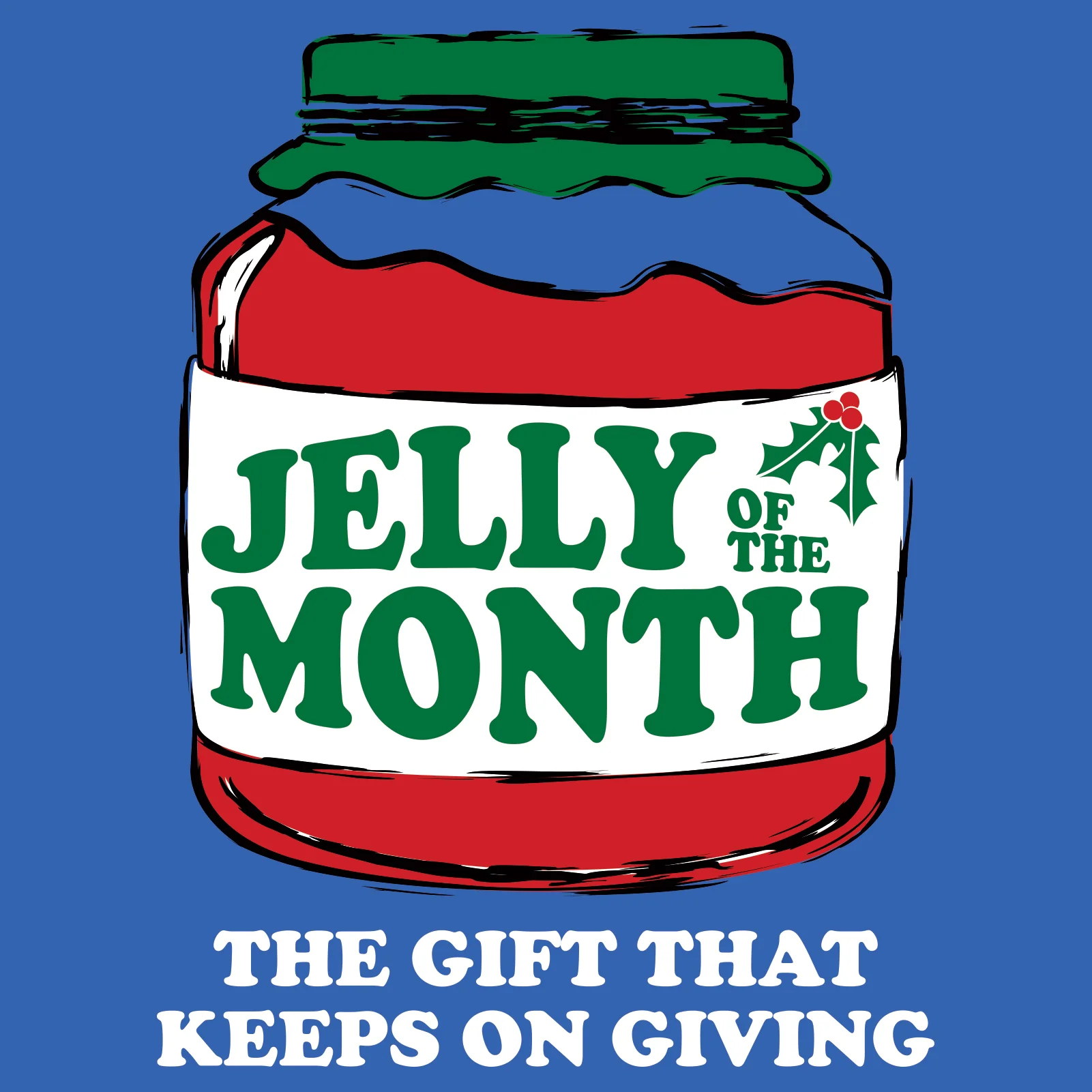 Jelly of the Month - Funny Christmas Vacation Graphic T Shirt - Royal - Image 2