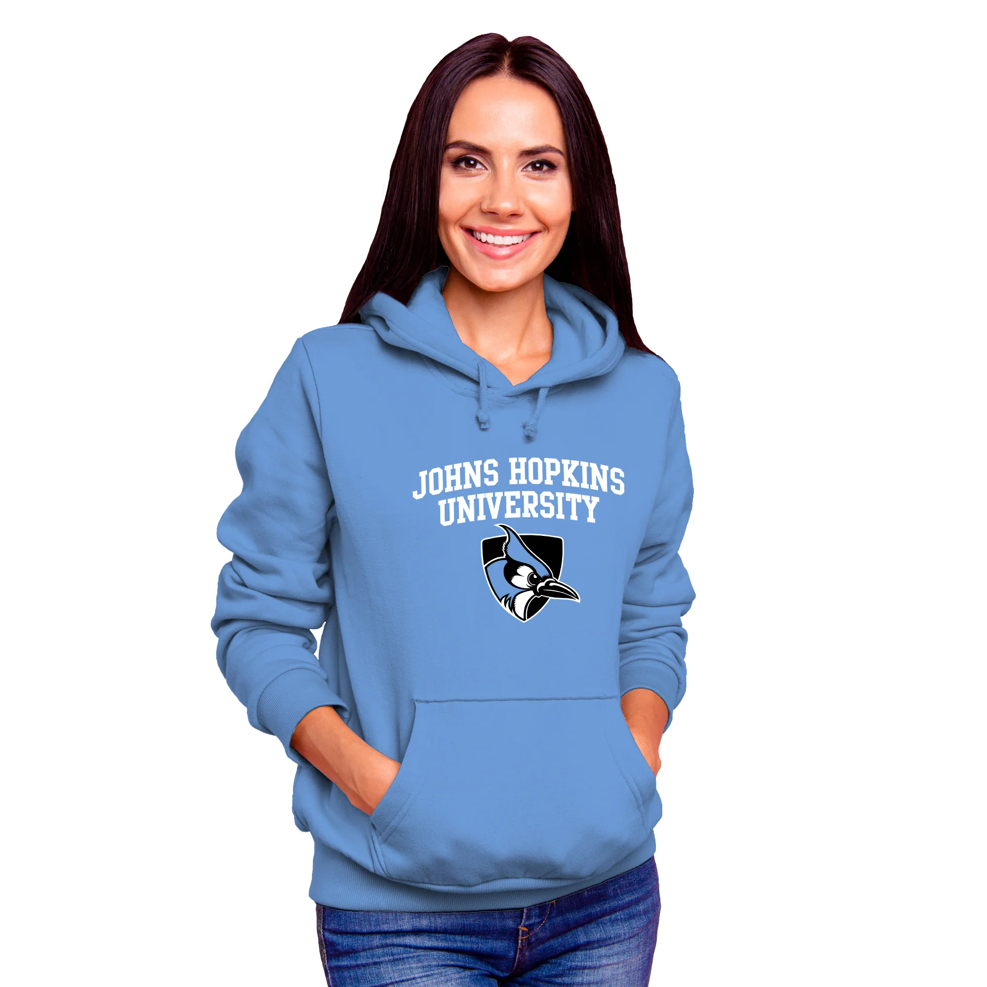 Johns Hopkins Blue Jays Arch Logo Hoodie - Image 4