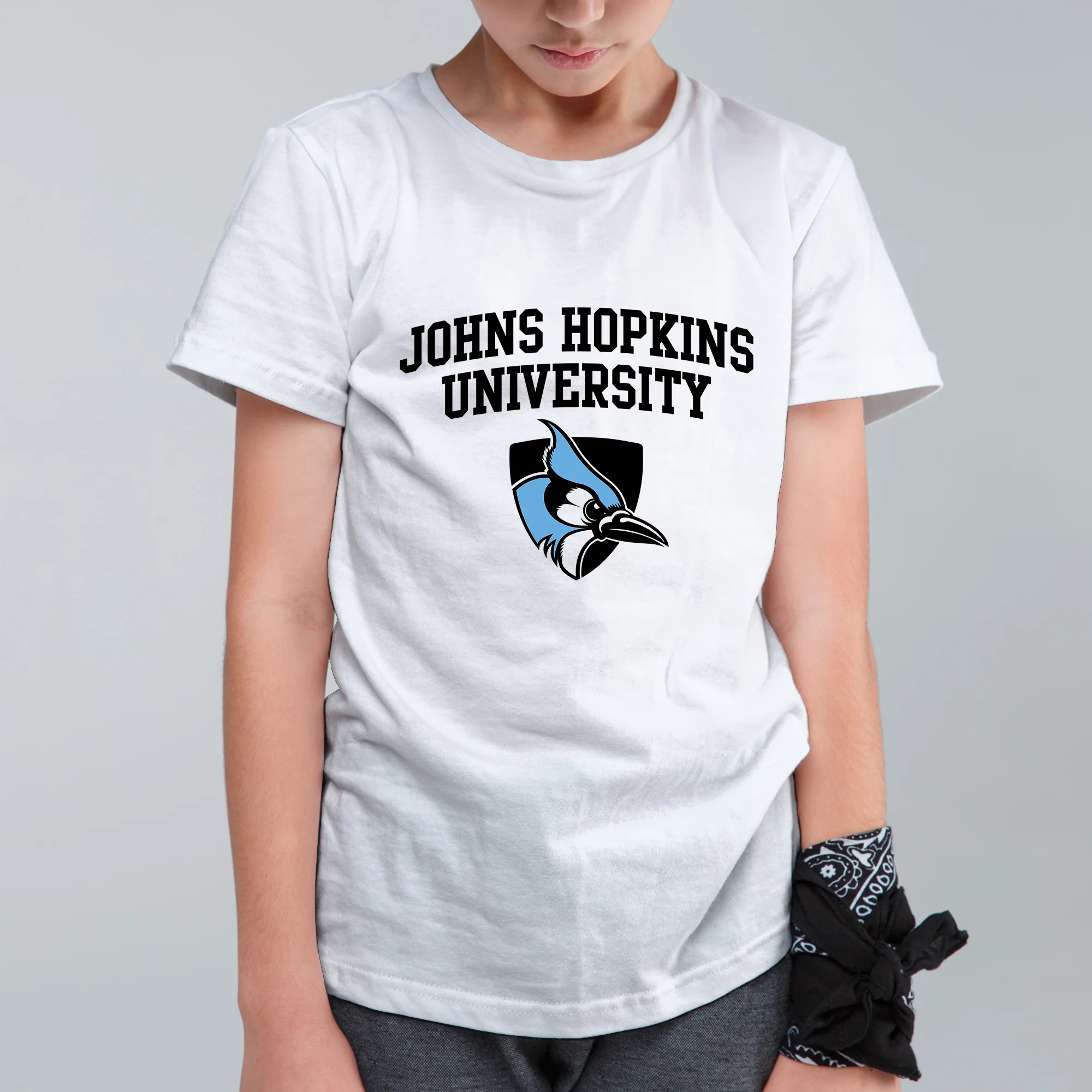 Johns Hopkins Blue Jays Arch Logo Youth T-Shirt - Image 6
